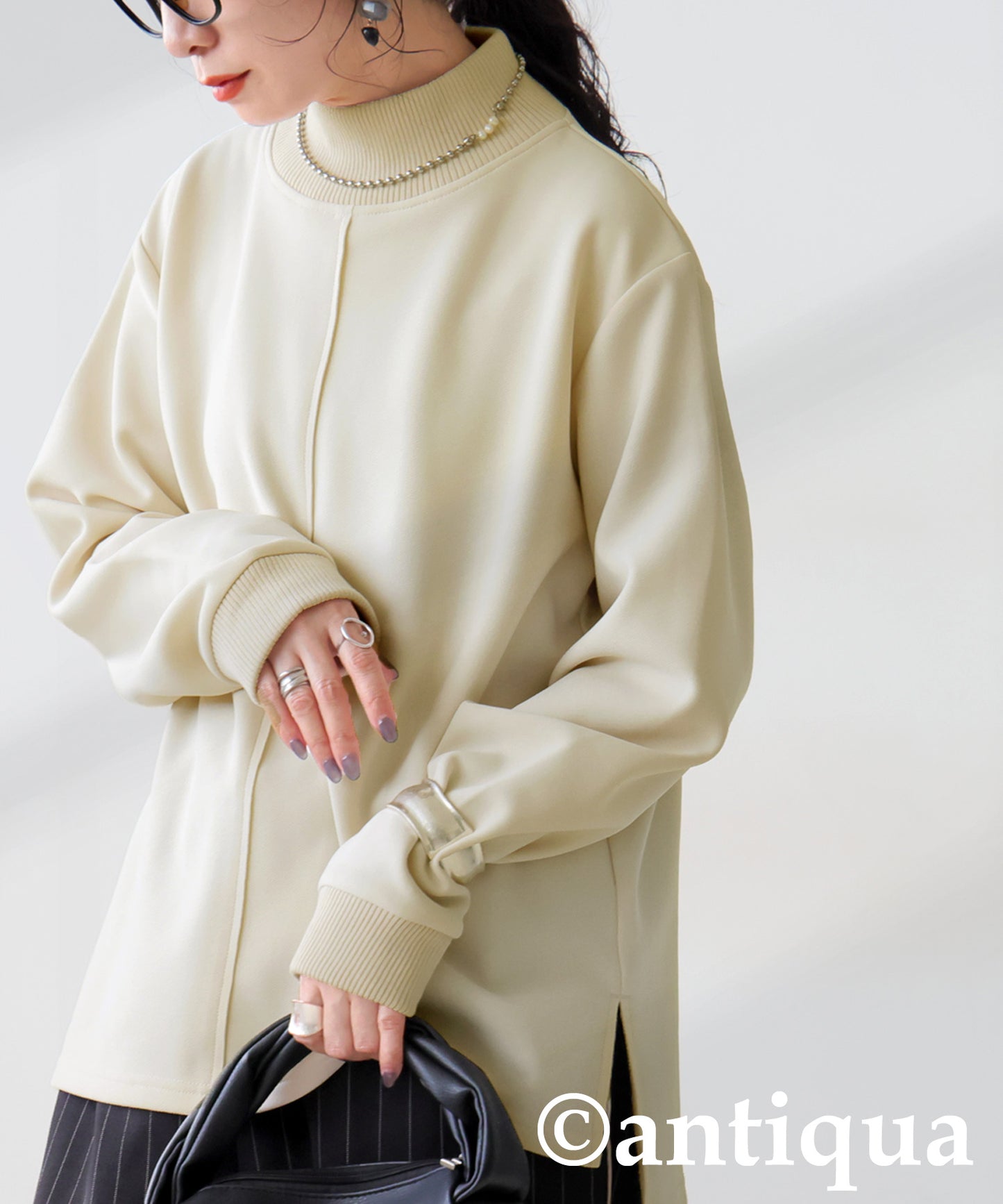 Mock Neck Pullover Ladies