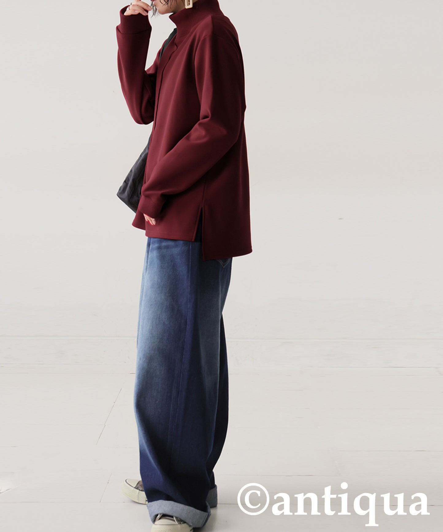 Mock Neck Pullover Ladies