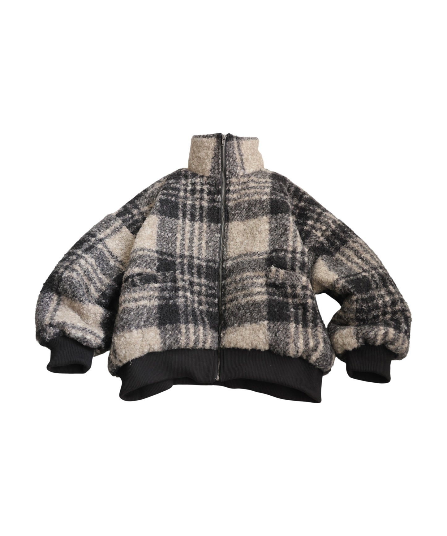 Checked Boa Jacket Ladies