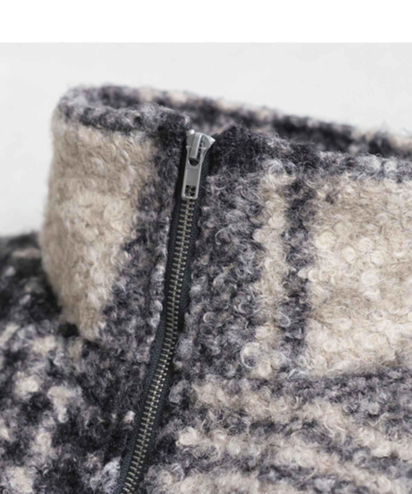 Checked Boa Jacket Ladies