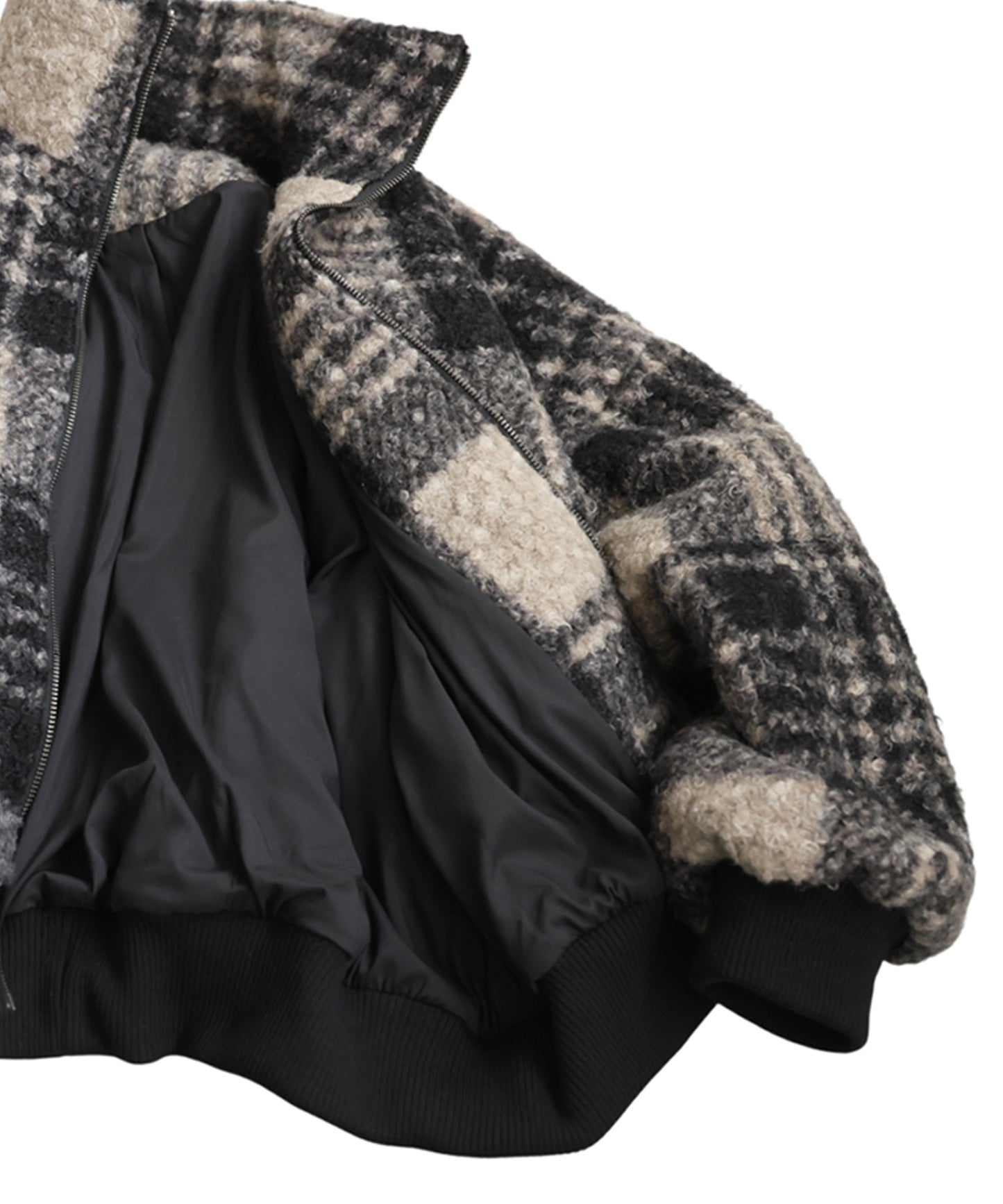 Checked Boa Jacket Ladies