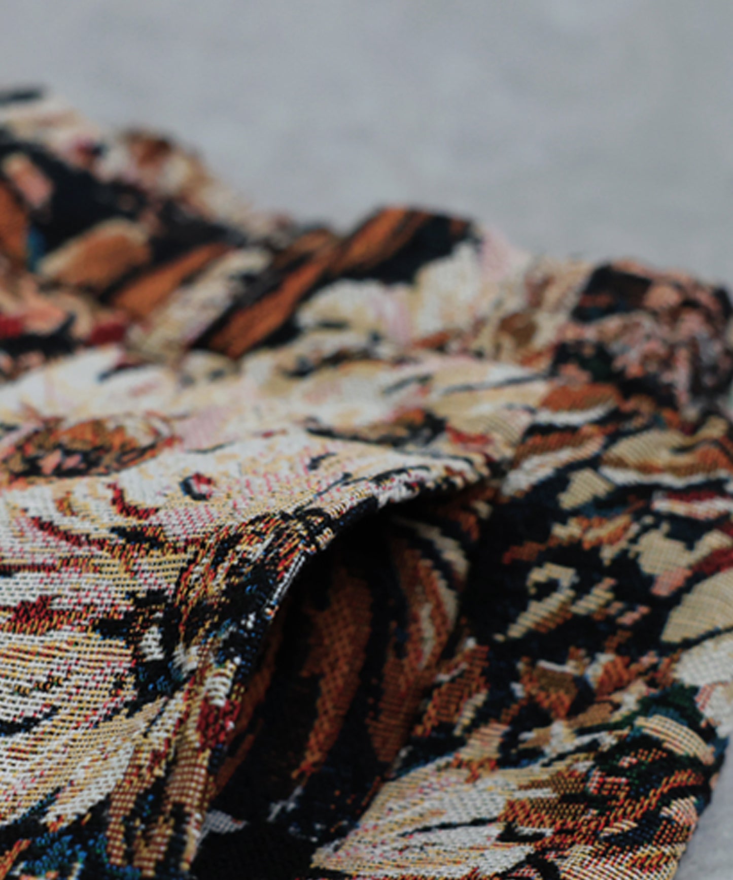 Large Jacquard Wide Pants Ladies