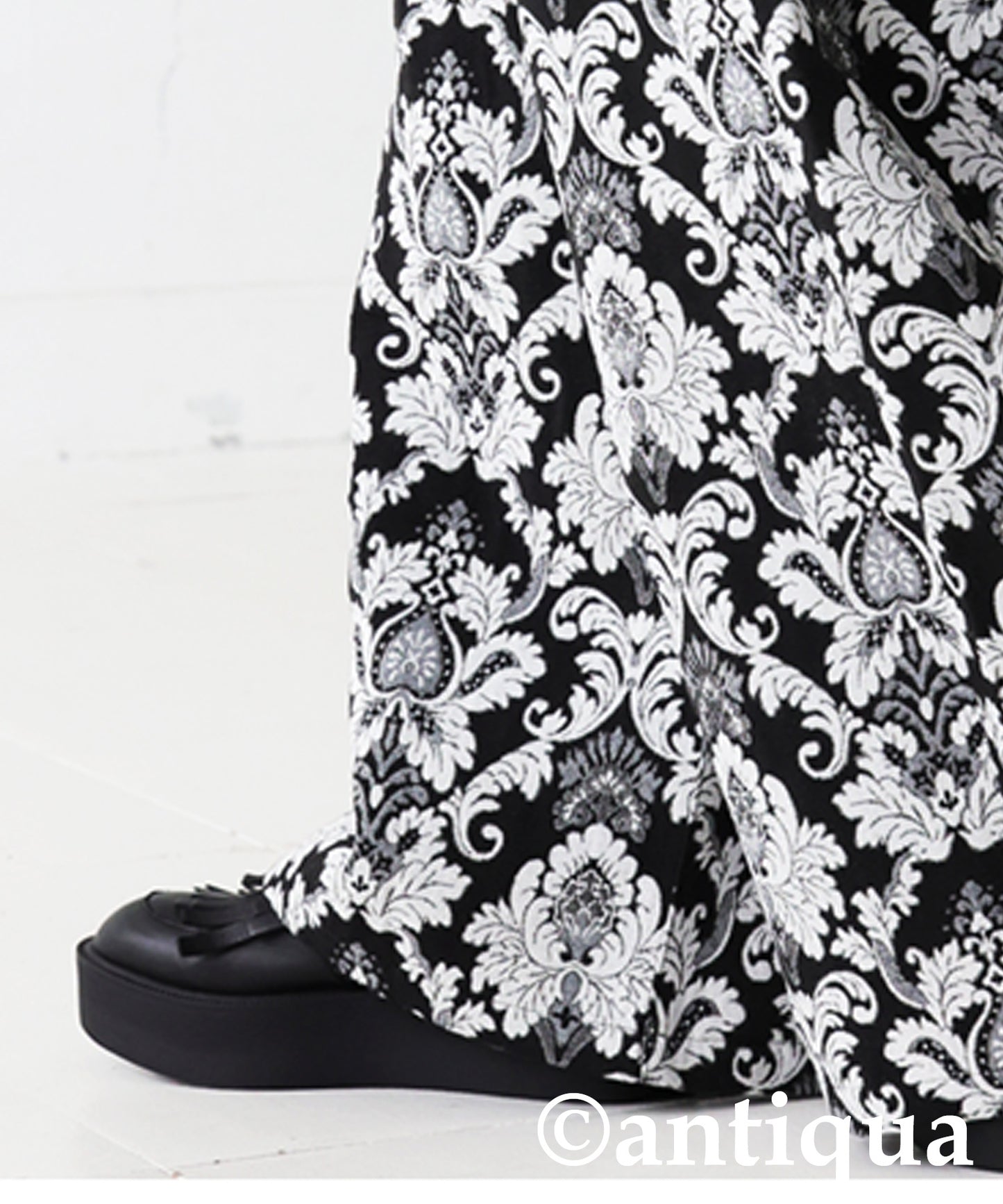 Large Jacquard Wide Pants Ladies