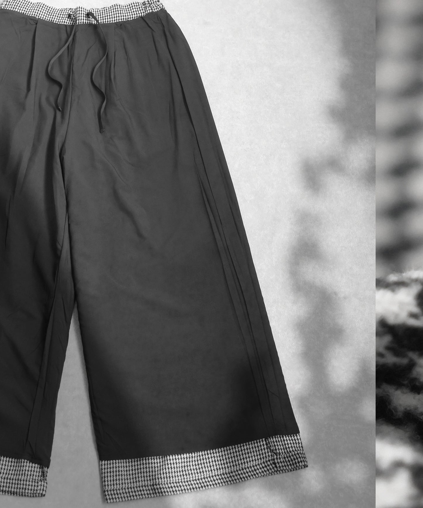 Houndstooth Wide Pants Ladies