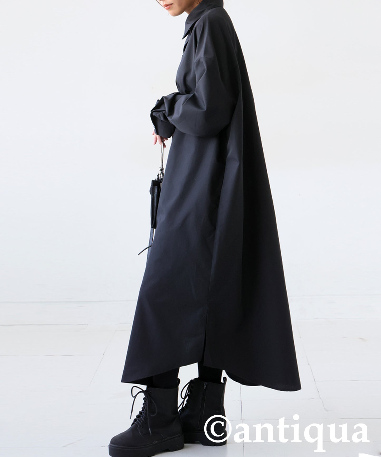 Design Button Shirt Dress Ladies