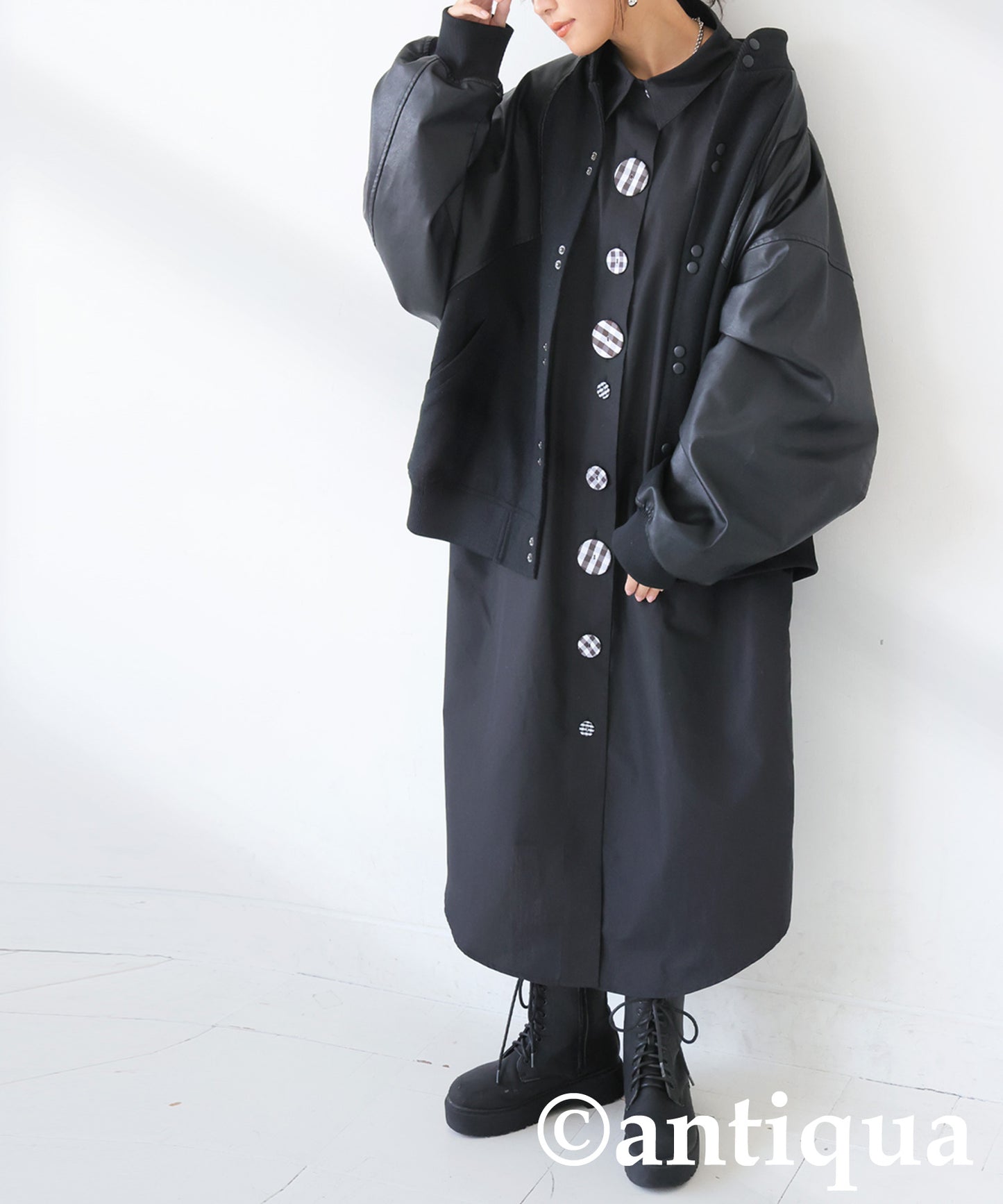 Design Button Shirt Dress Ladies