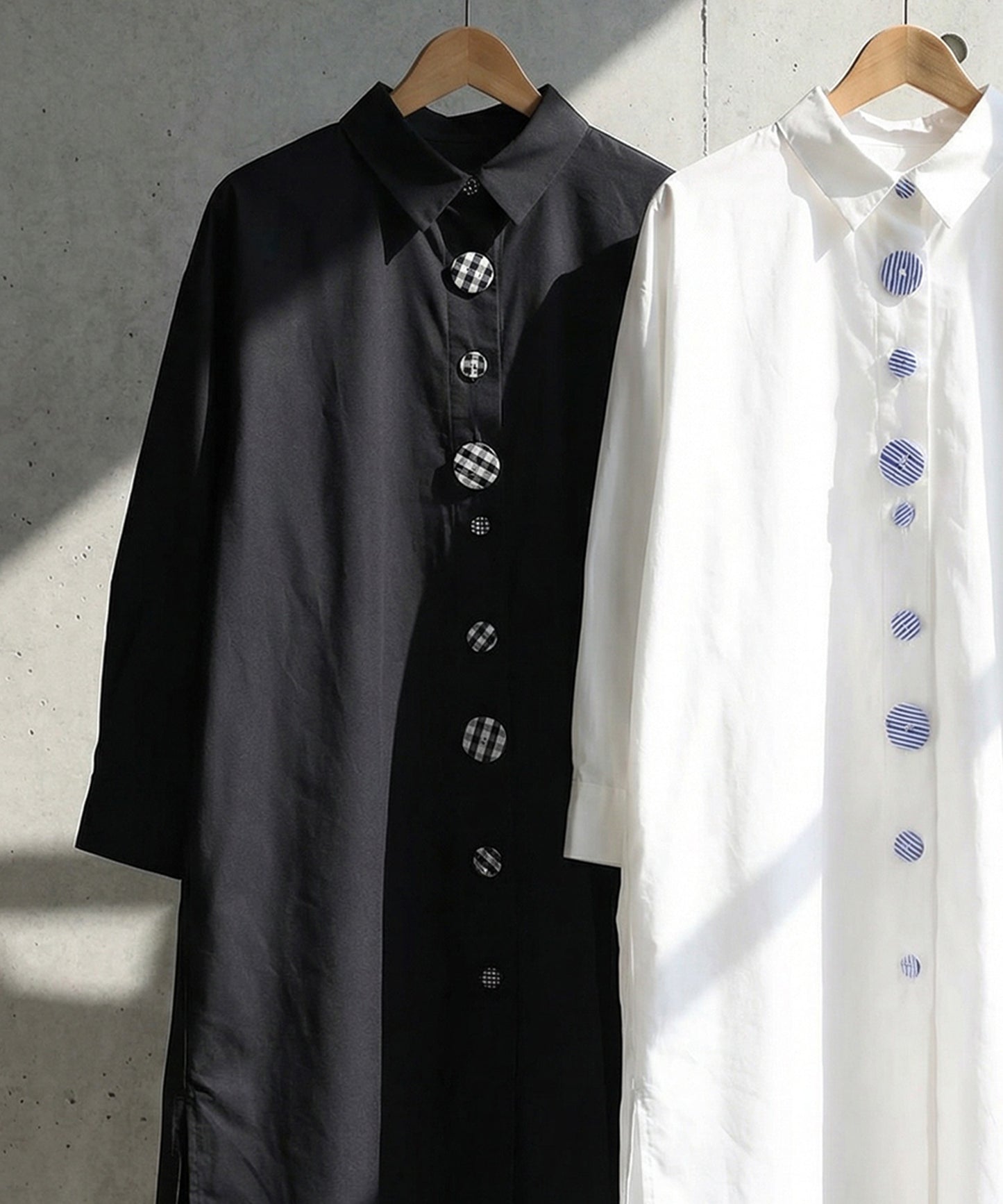 Design Button Shirt Dress Ladies