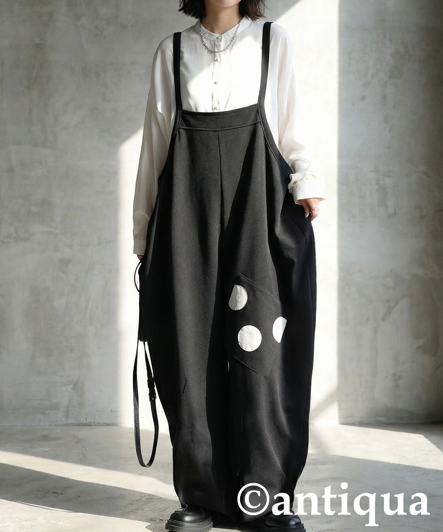 Dot Pocket Overalls Ladies