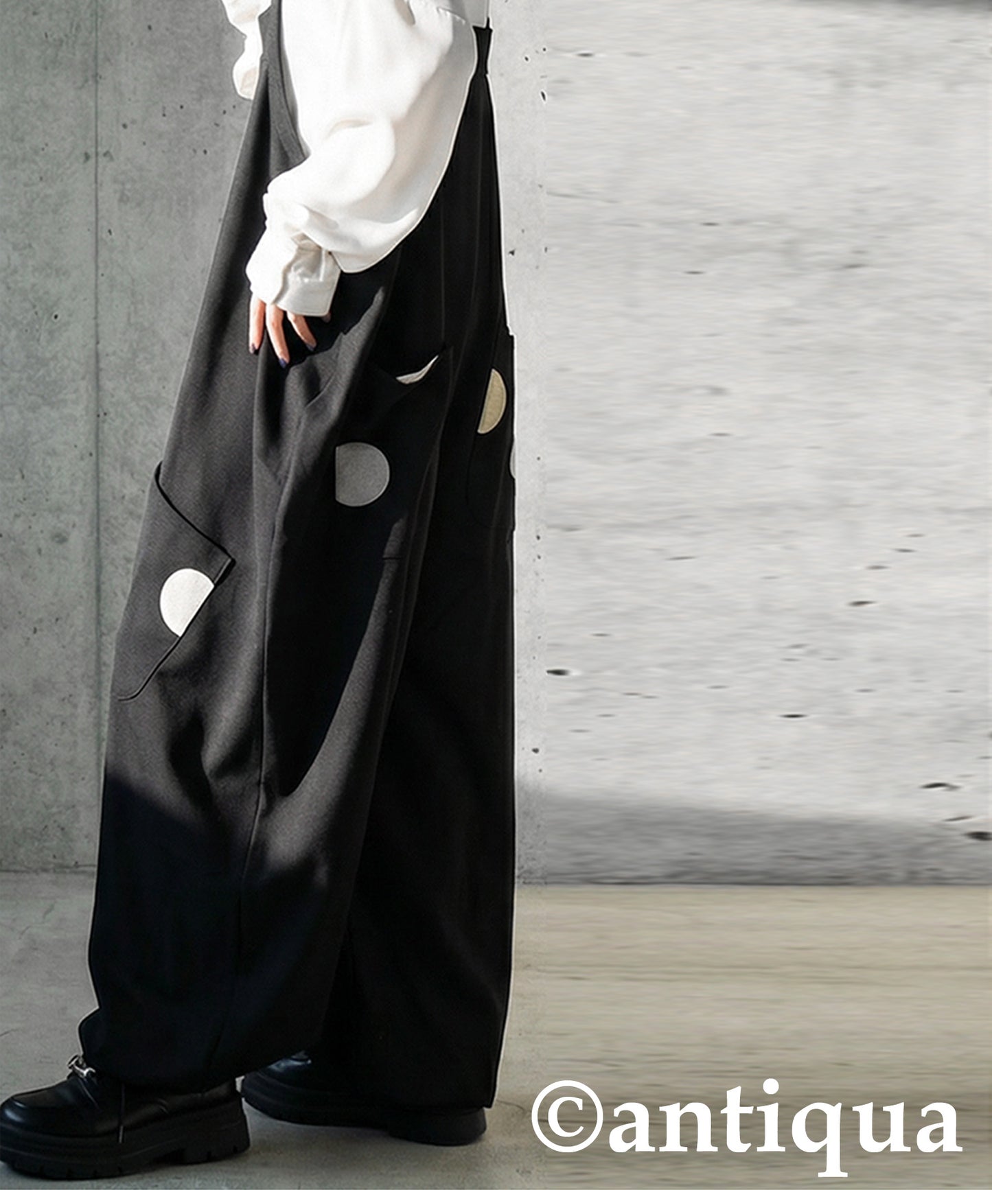 Dot Pocket Overalls Ladies