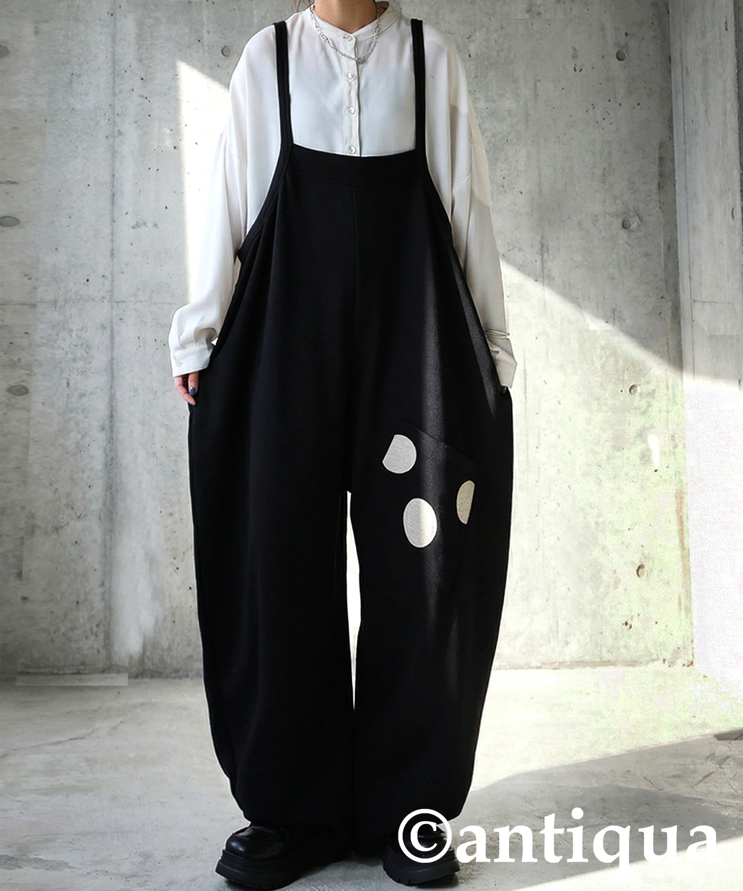 Dot Pocket Overalls Ladies