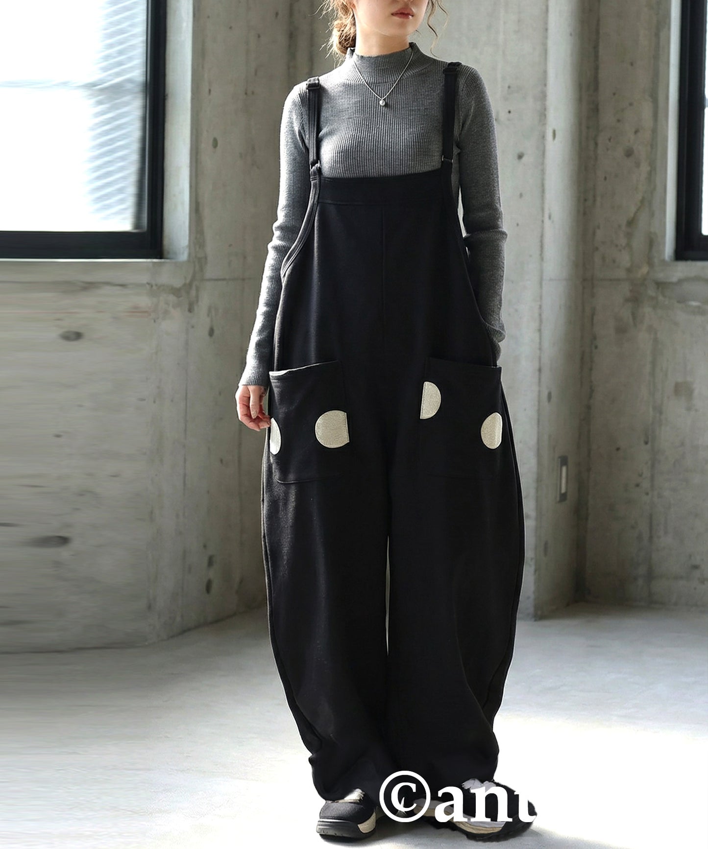 Dot Pocket Overalls Ladies