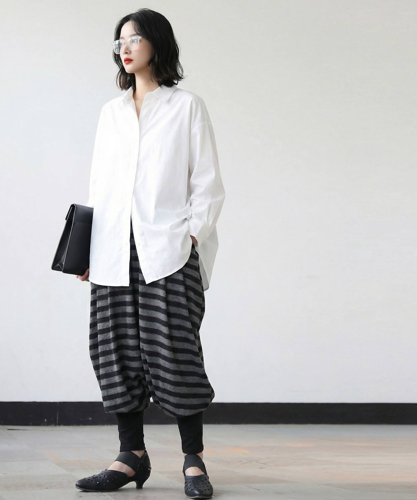 Striped Sarouel Pants Ladies