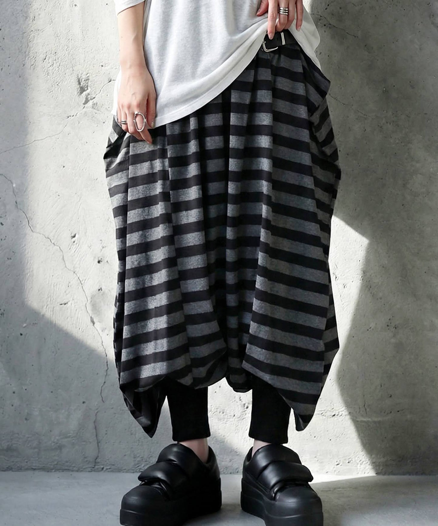 Striped Sarouel Pants Ladies