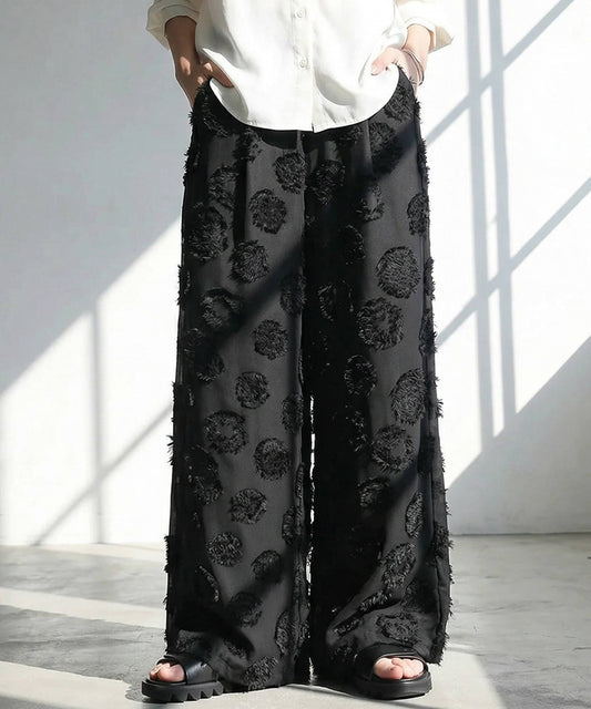 Polka Dot Sheer Wide Pants Ladies