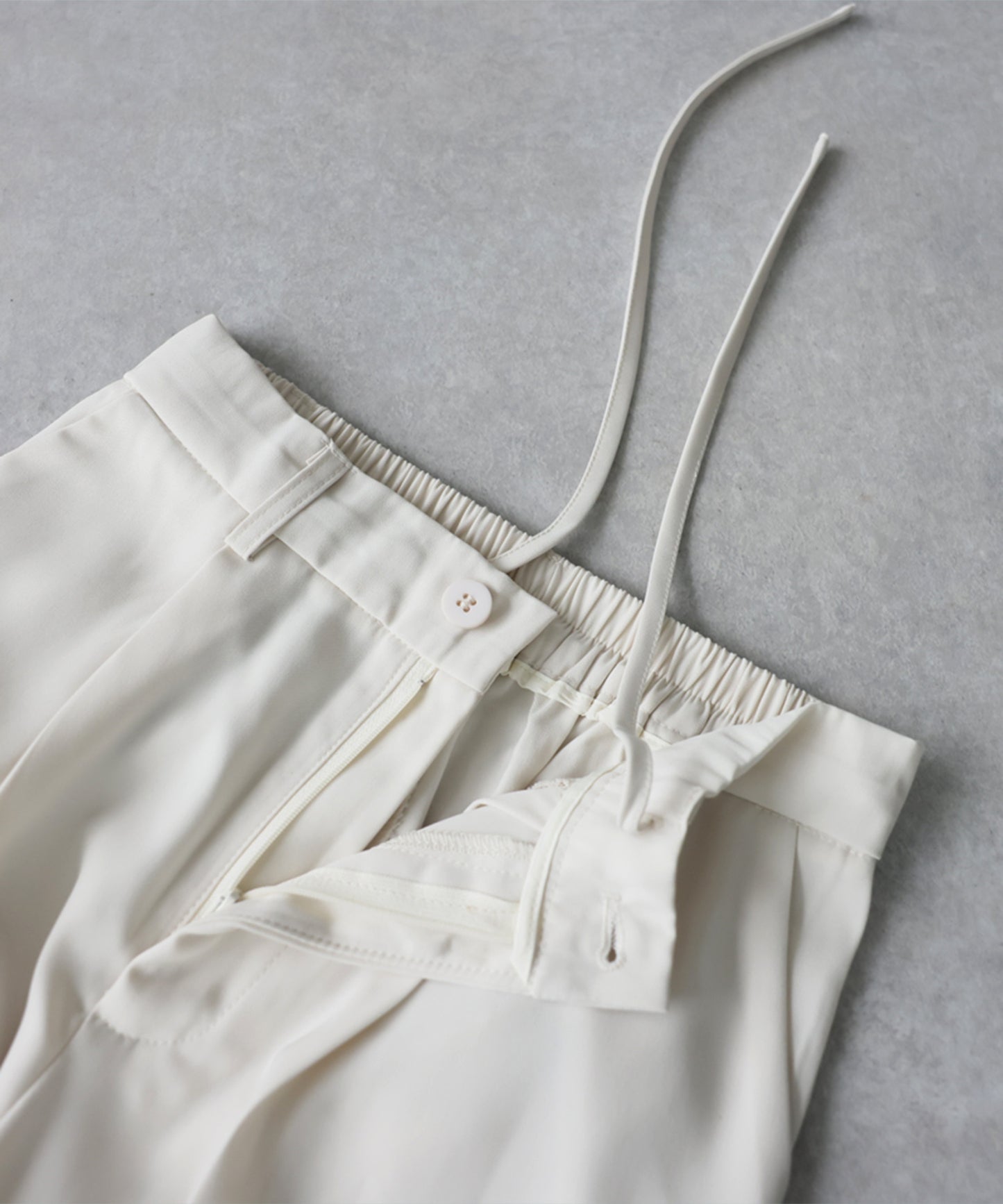 Tucked Long Wide Pants Ladies