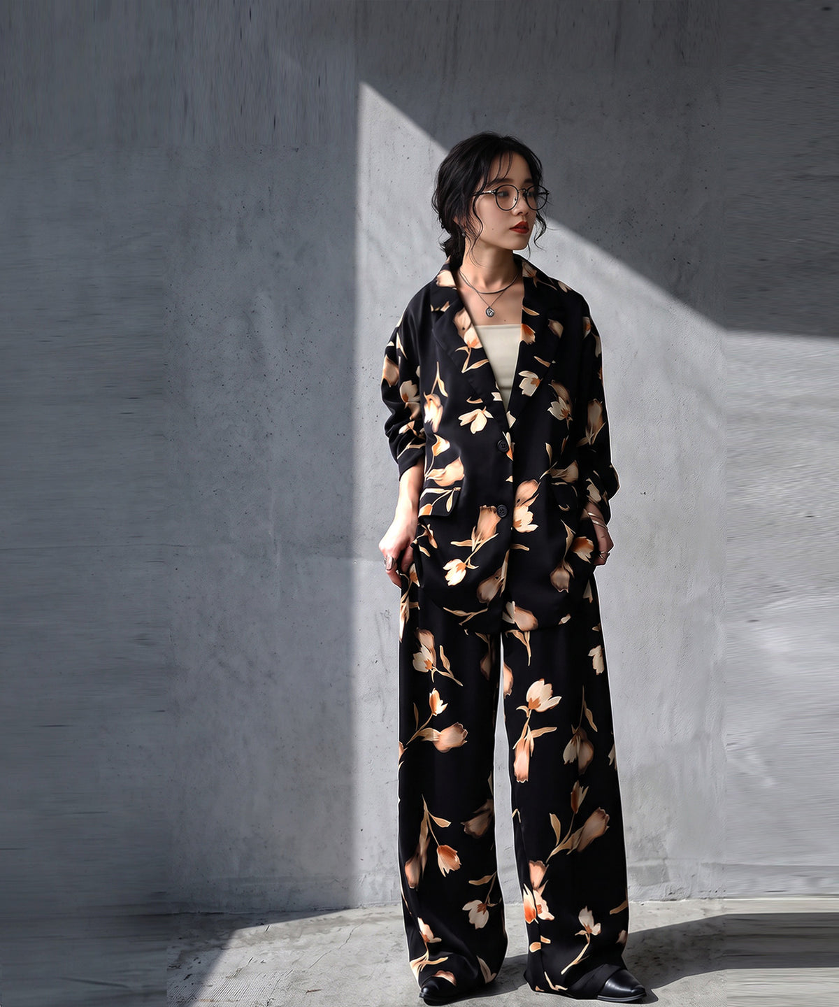 Floral And Botanical Print Tailored Jacket Ladies