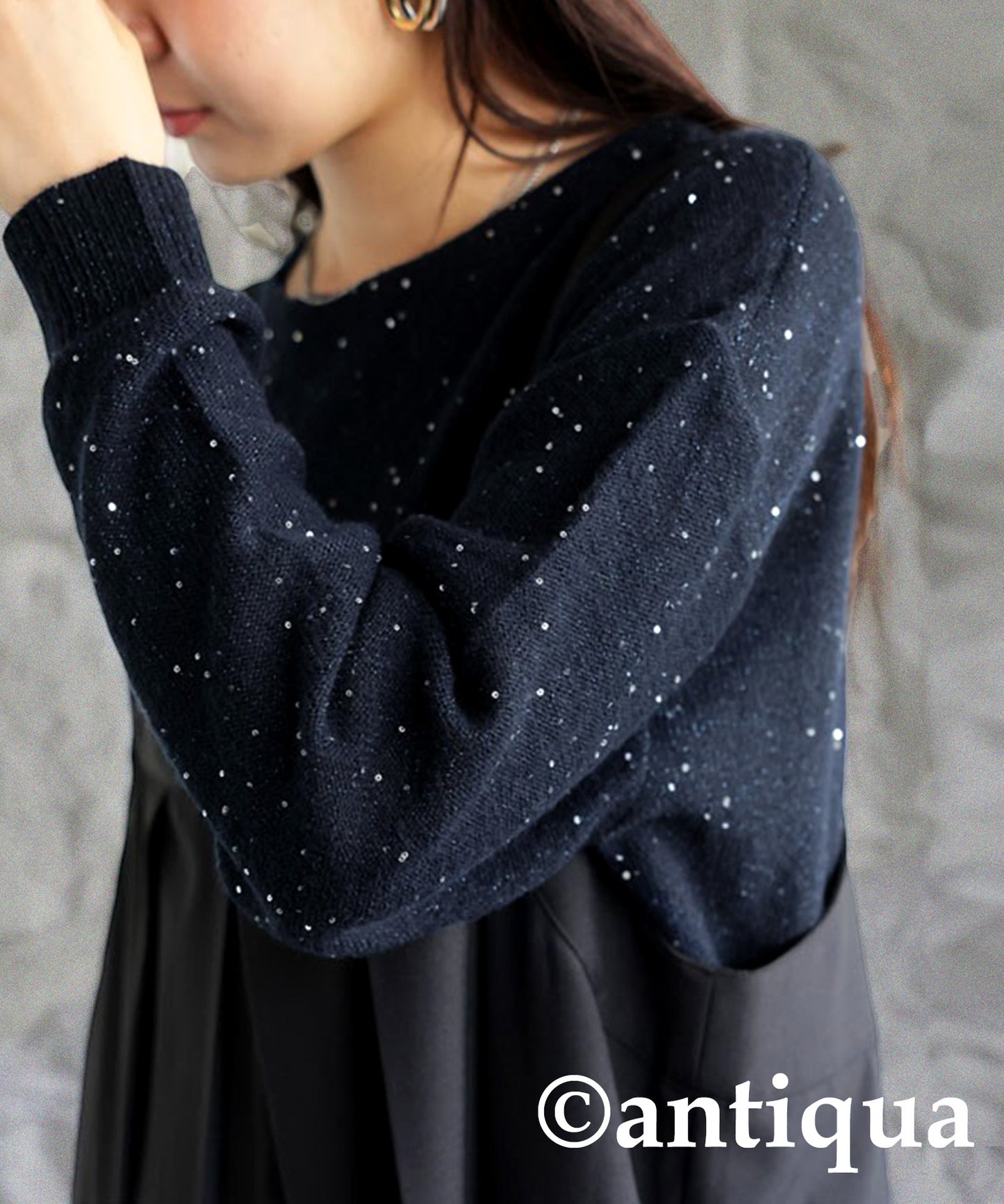 Starry Sky Glitter Knit Ladies