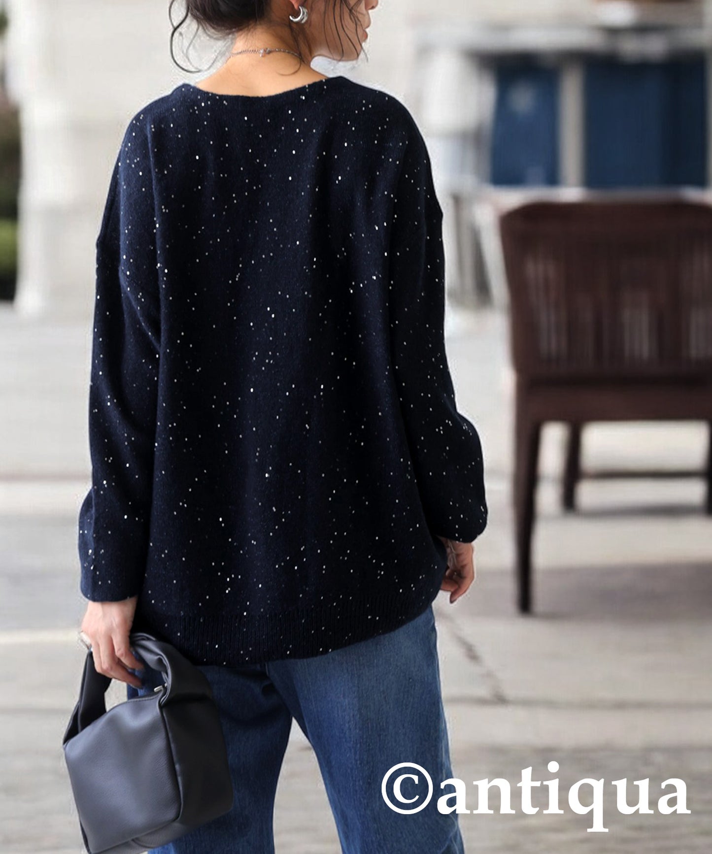 Starry Sky Glitter Knit Ladies