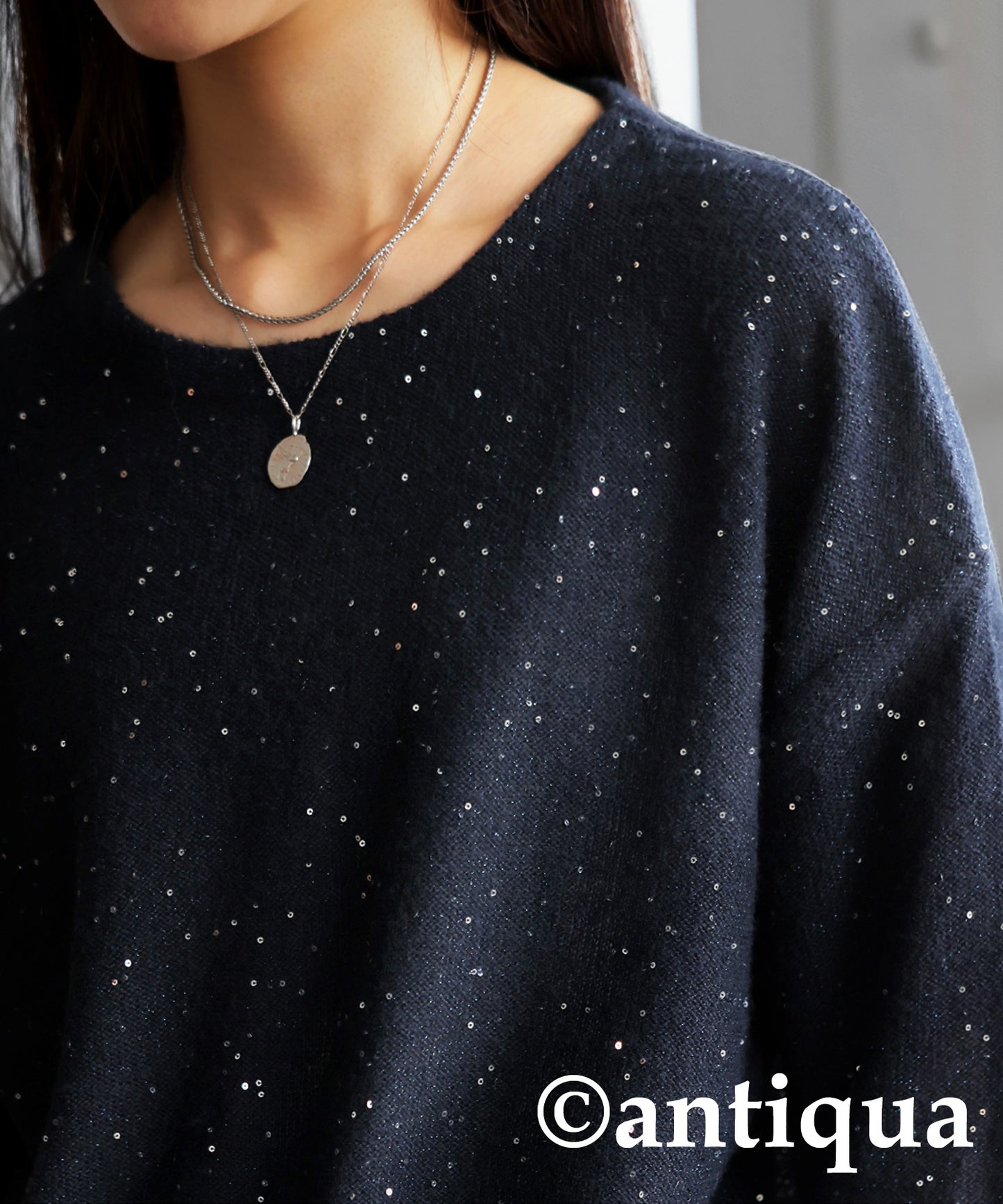 Starry Sky Glitter Knit Ladies