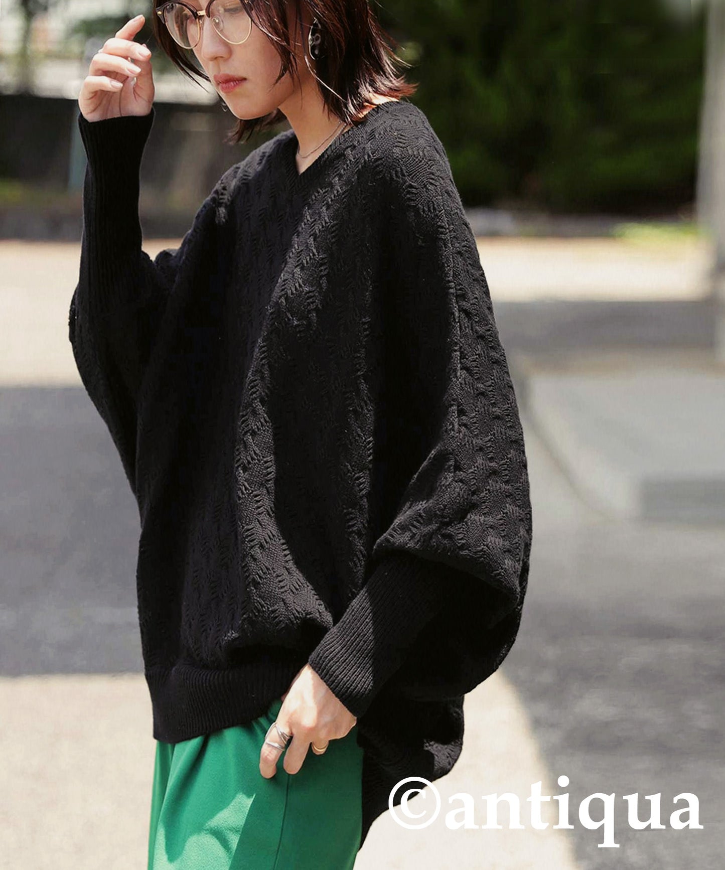 Dolman Sleeve Knit Ladies