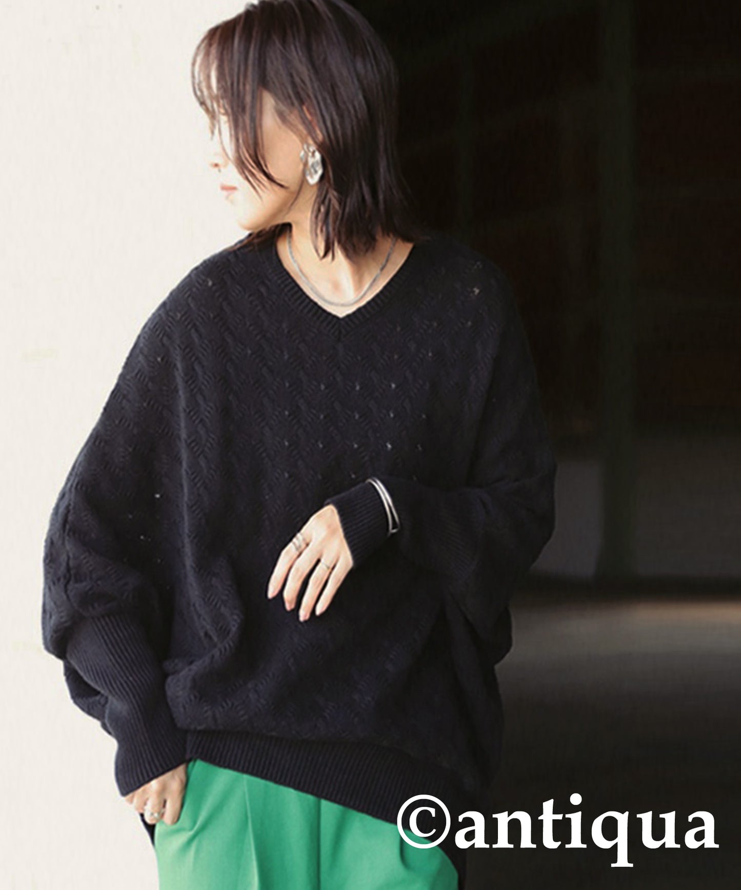 Dolman Sleeve Knit Ladies