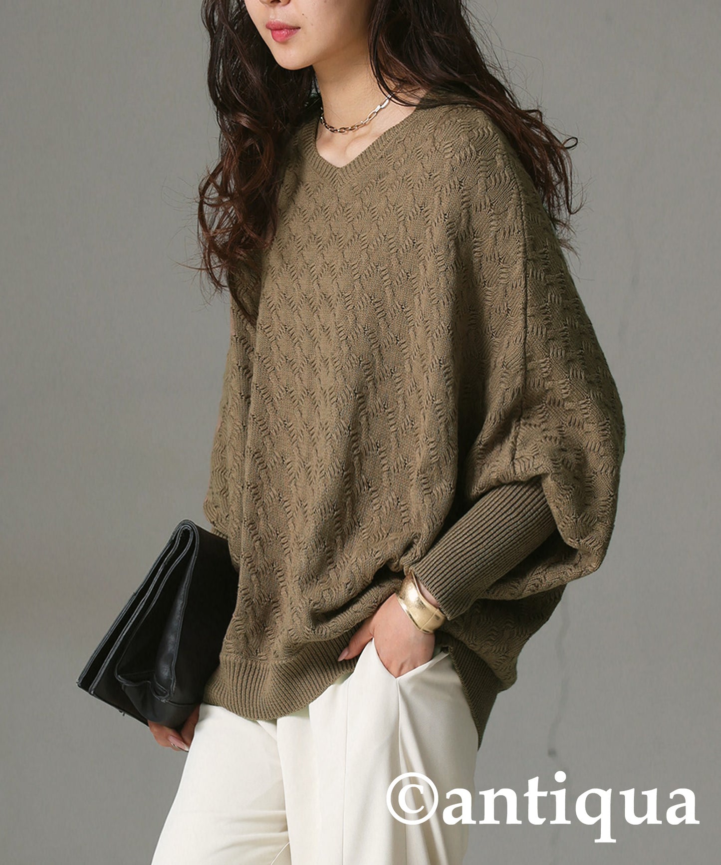 Dolman Sleeve Knit Ladies