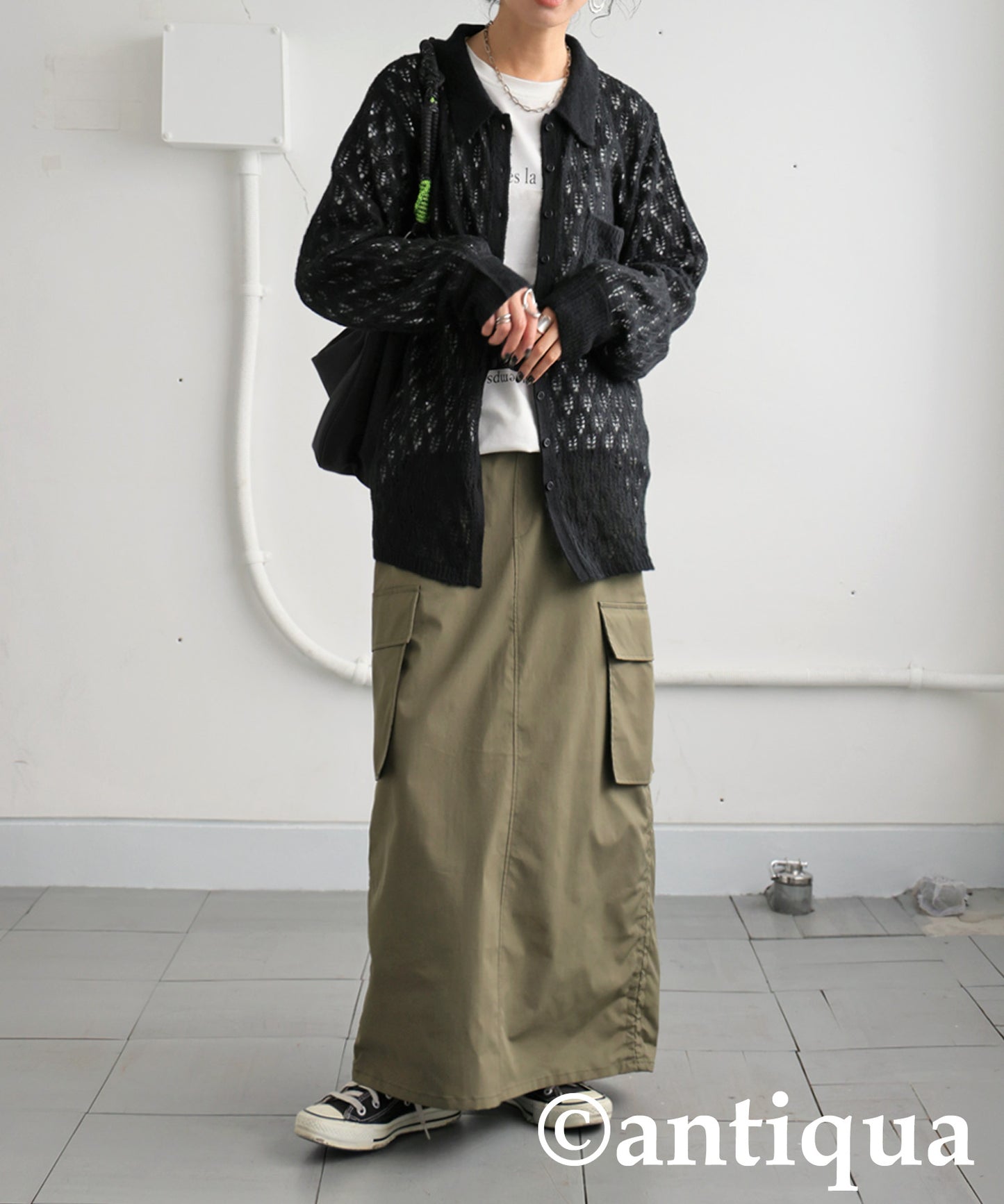 Openwork Shirt Knit Ladies