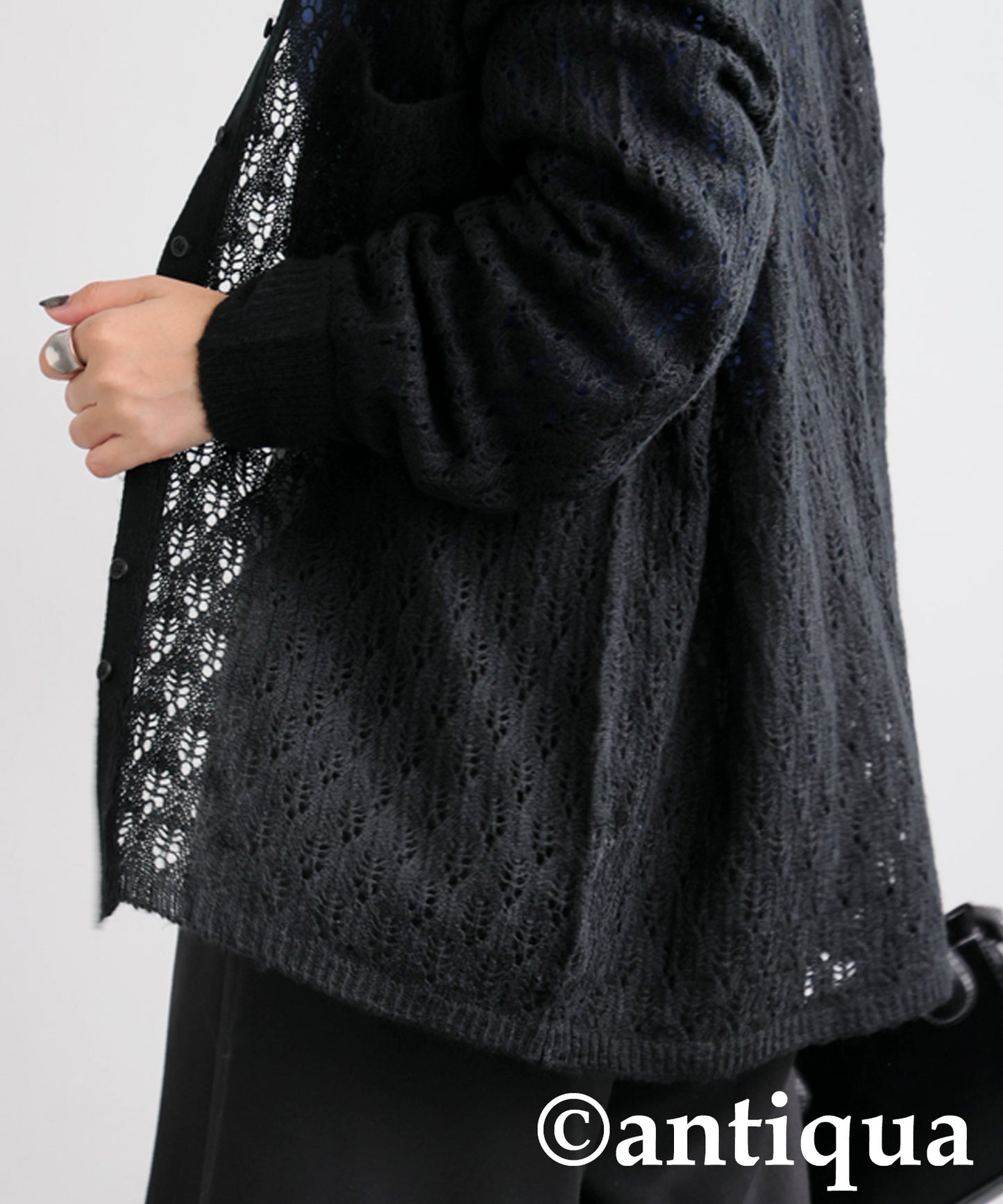 Openwork Shirt Knit Ladies