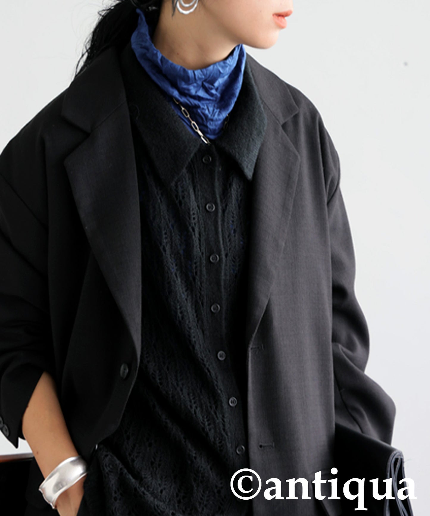 Openwork Shirt Knit Ladies