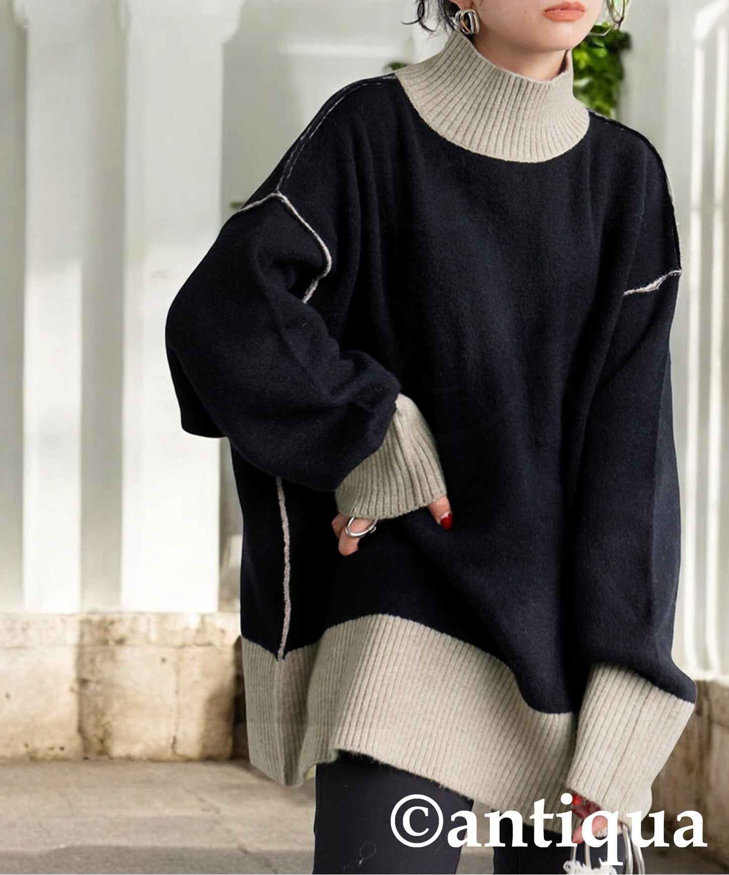 High Neck Knit Ladies