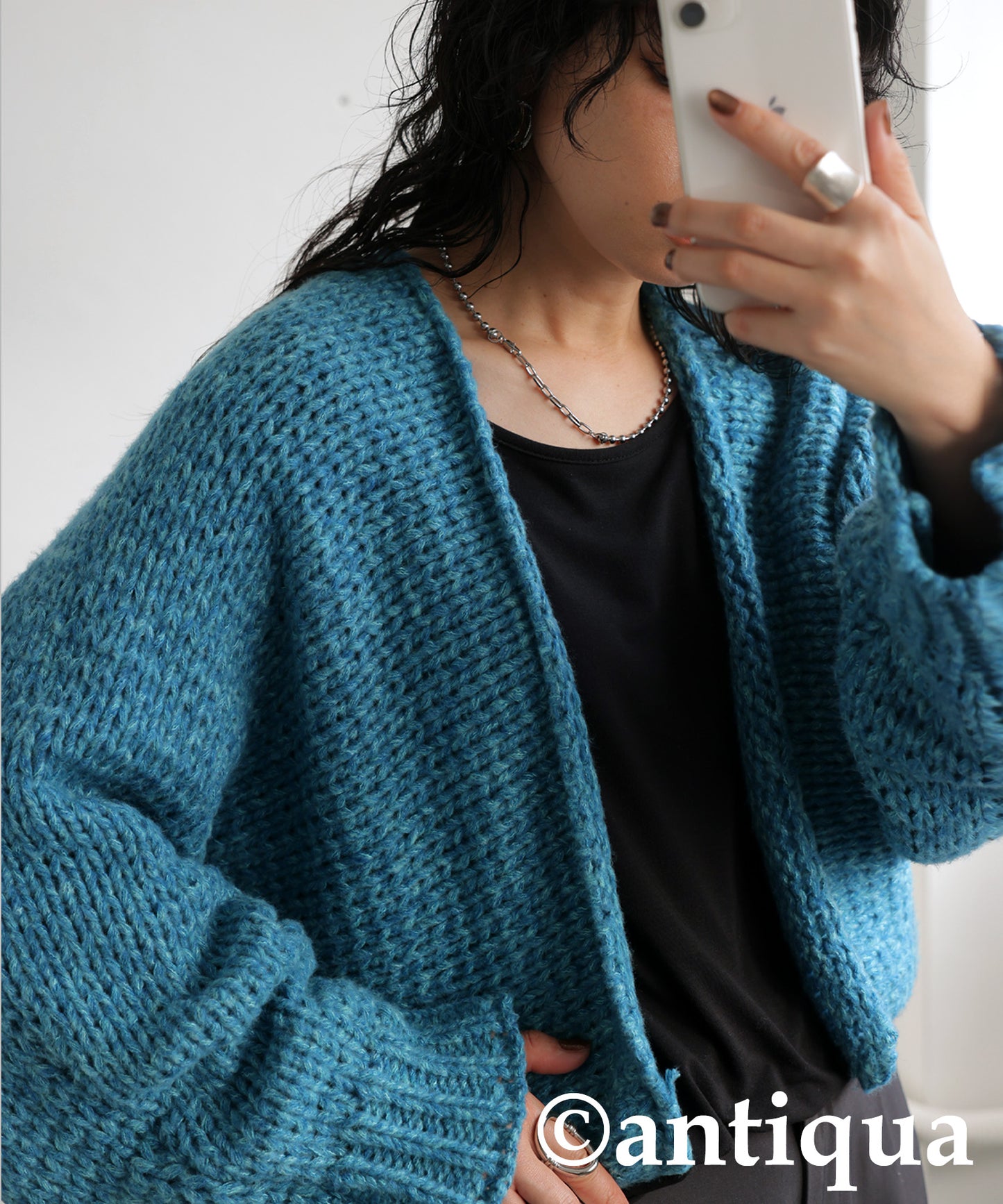 Short Knit Cardigan Ladies
