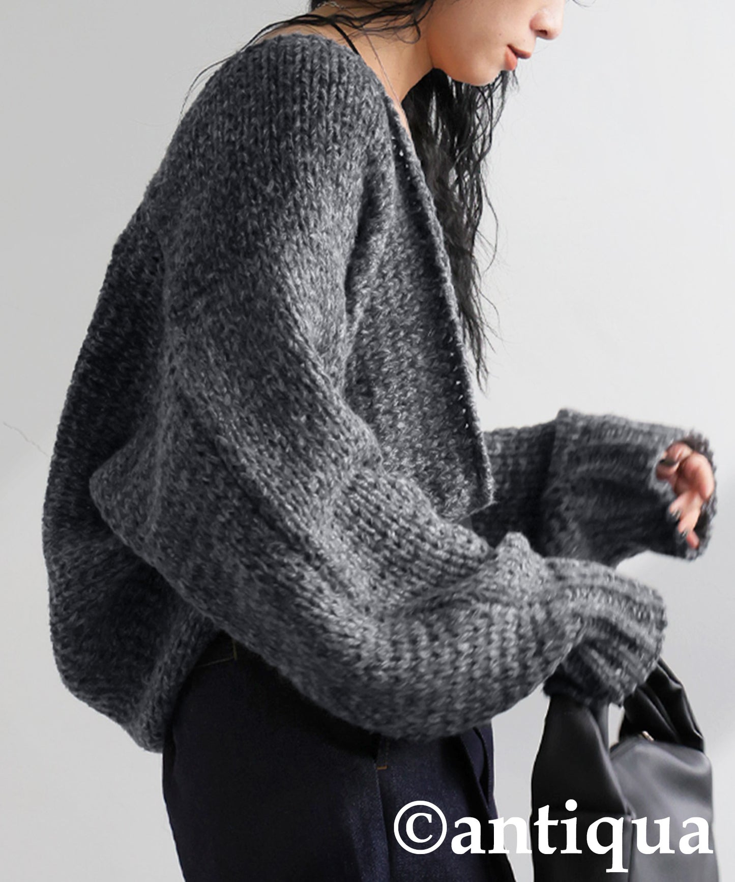 Short Knit Cardigan Ladies