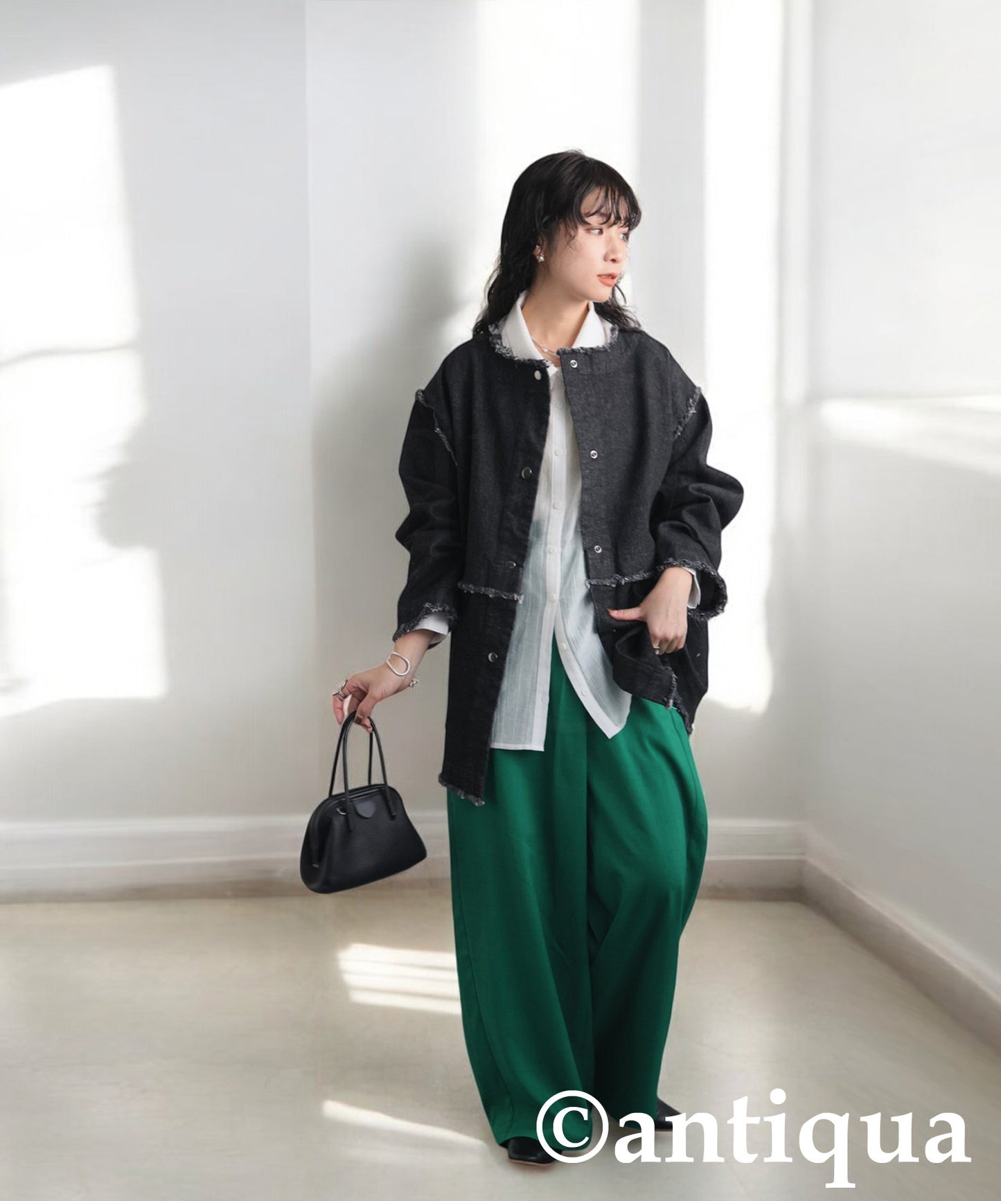 Fringe Denim Jacket Ladies