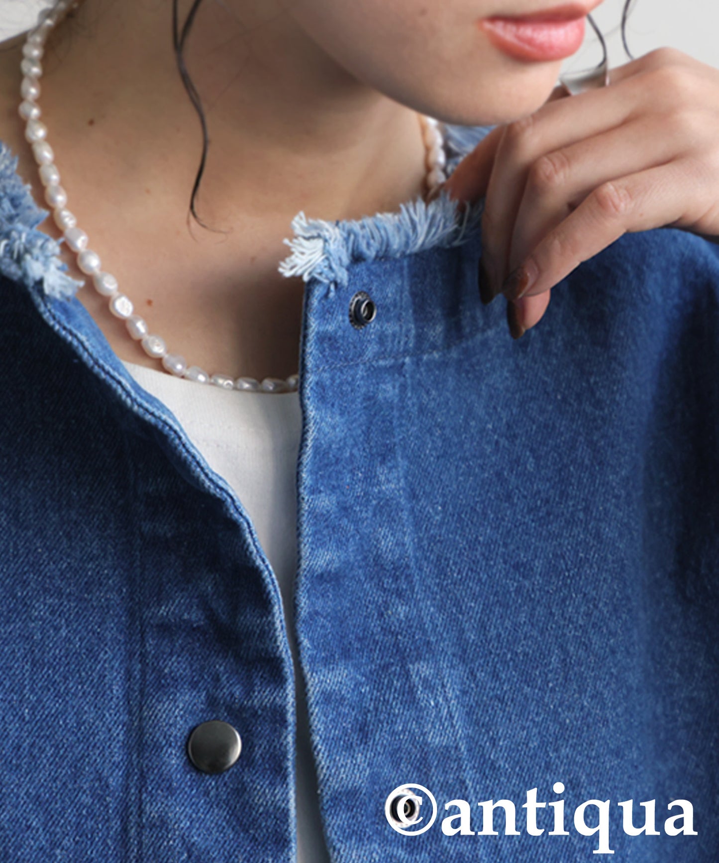 Fringe Denim Jacket Ladies