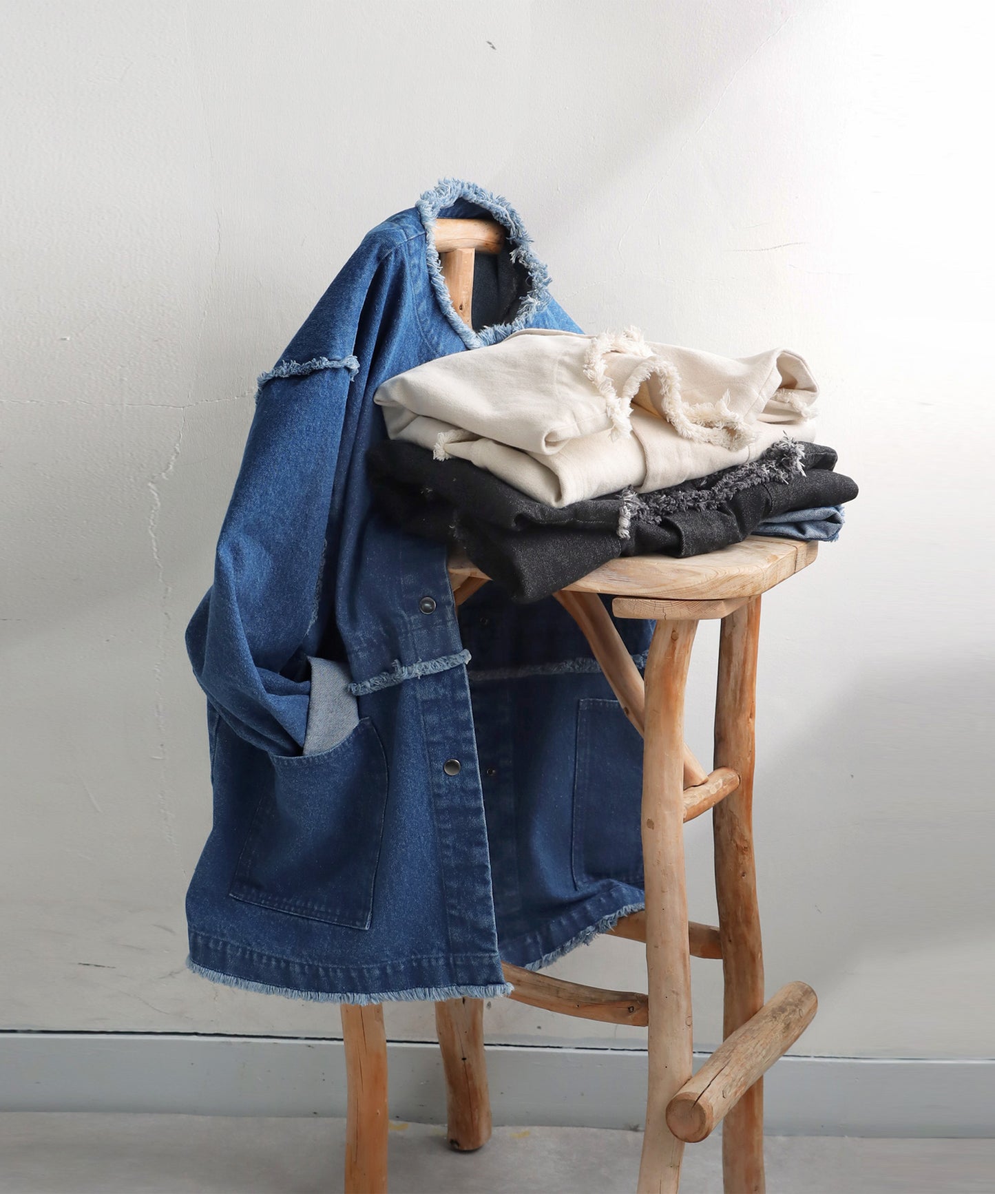 Fringe Denim Jacket Ladies