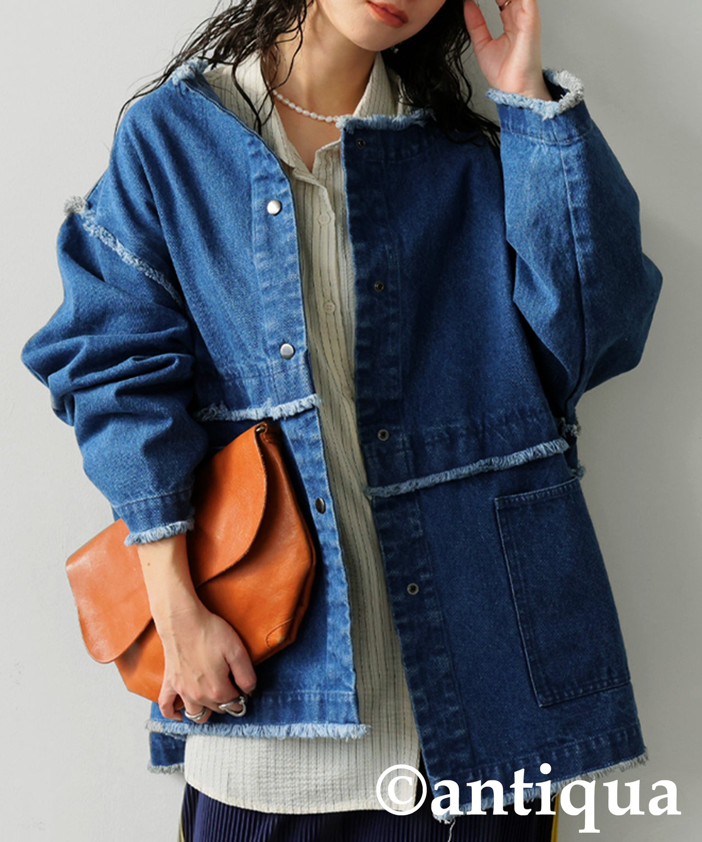 Fringe Denim Jacket Ladies