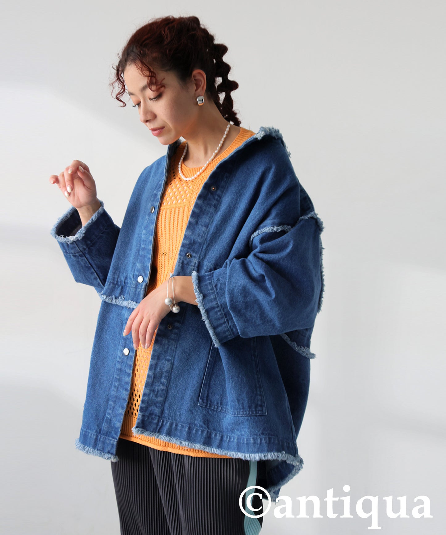 Fringe Denim Jacket Ladies