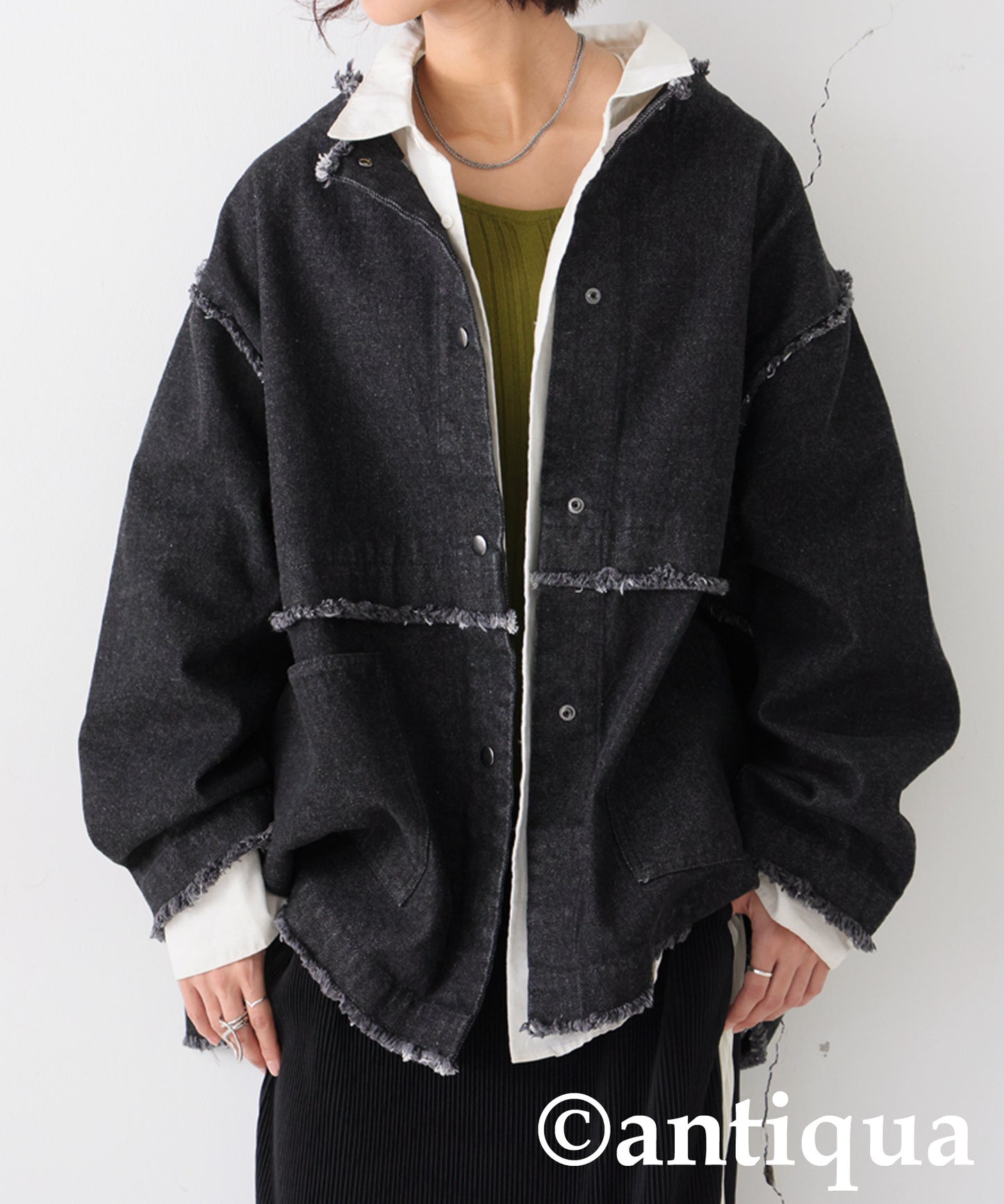 Fringe Denim Jacket Ladies