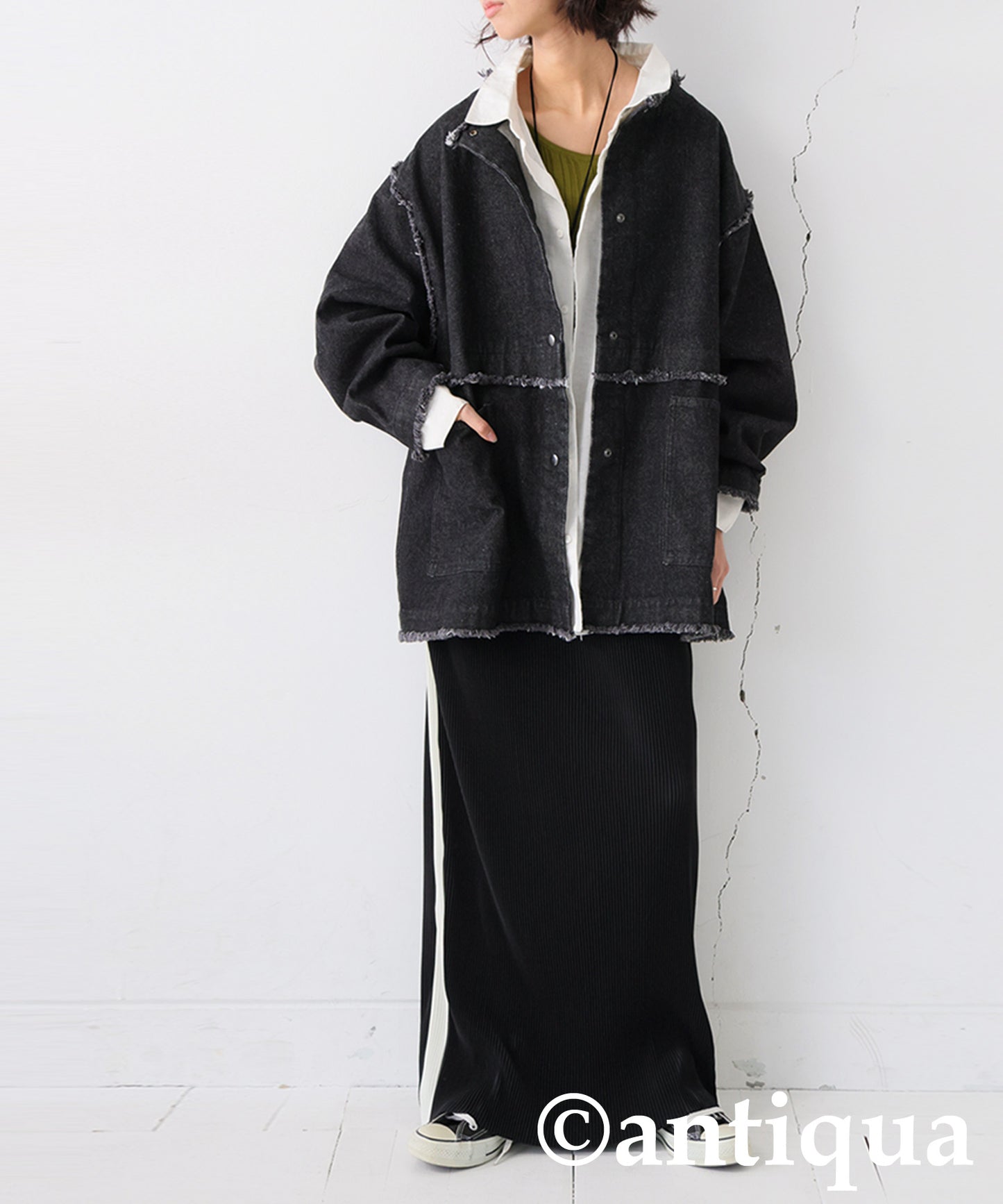 Fringe Denim Jacket Ladies