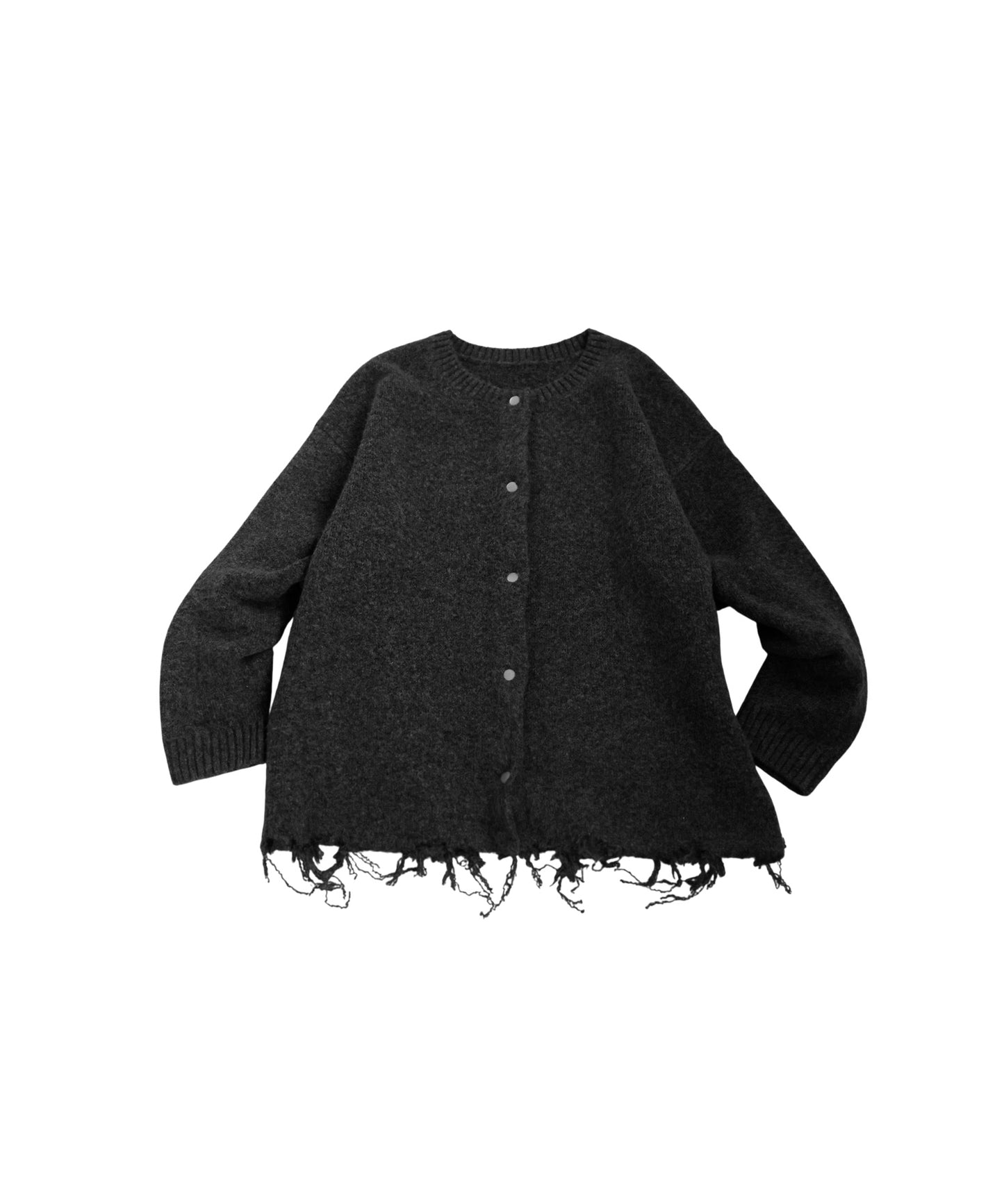 Distressed Design Cardigan Ladies