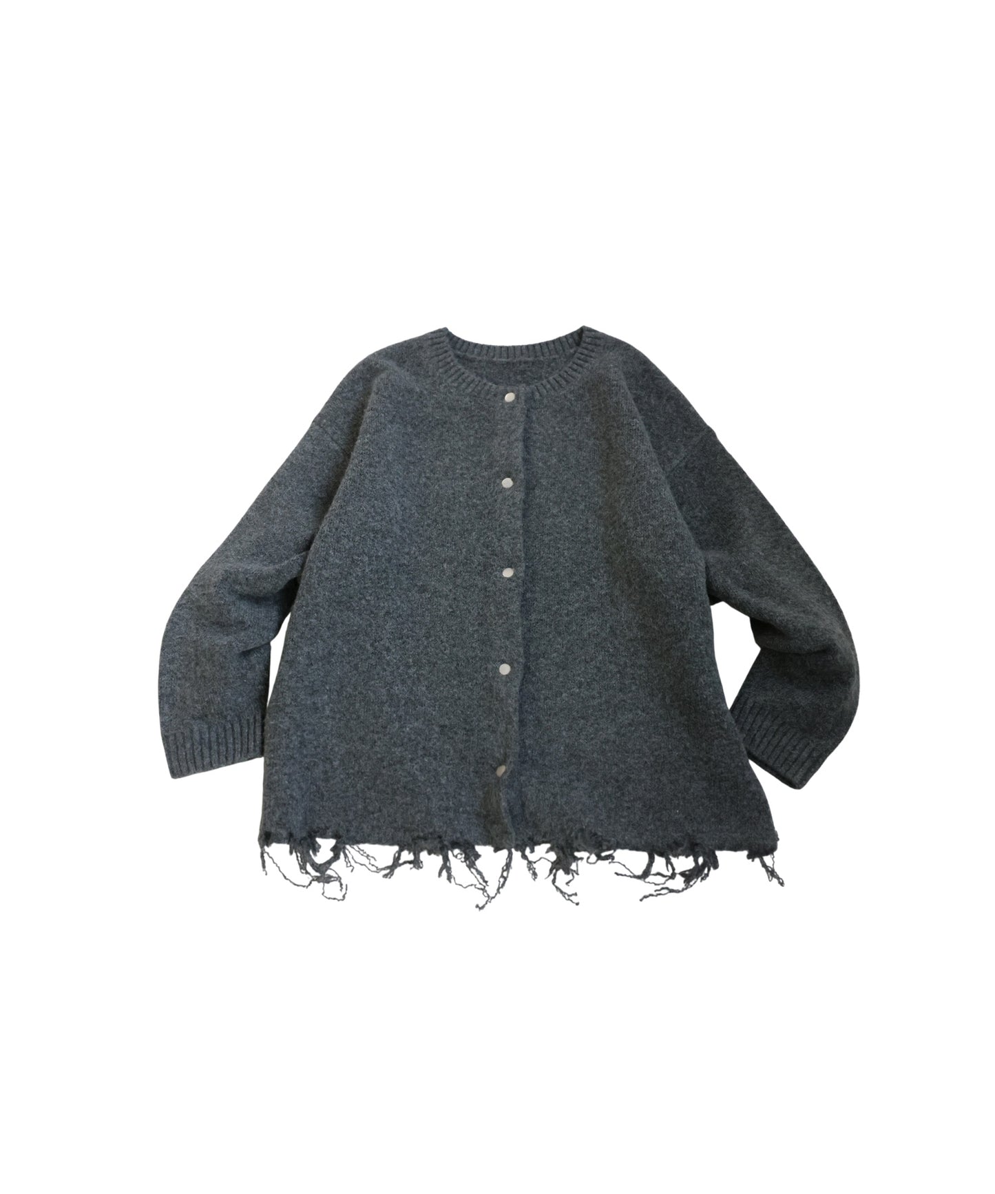 Distressed Design Cardigan Ladies