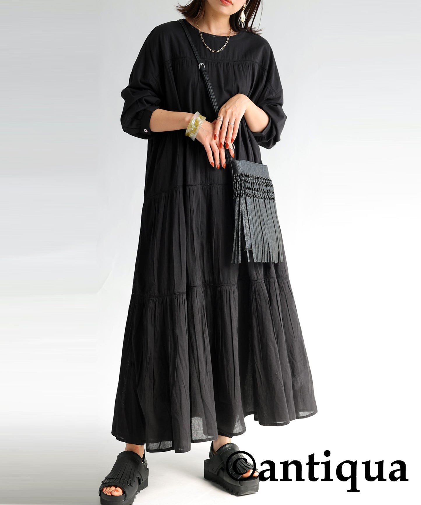 Indian Cotton Gathered Ladies Casual dress