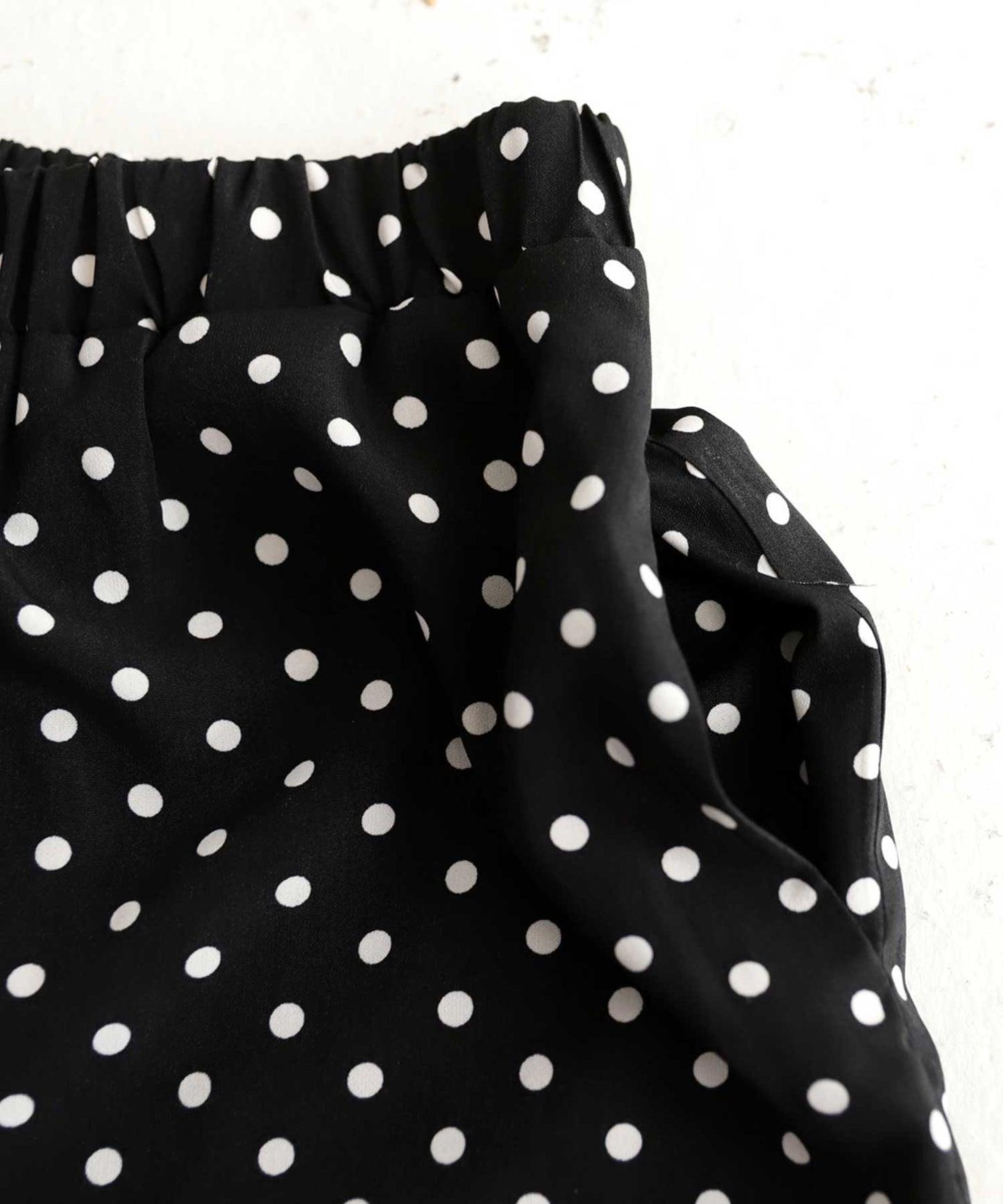 Dot pattern wide pants Ladies