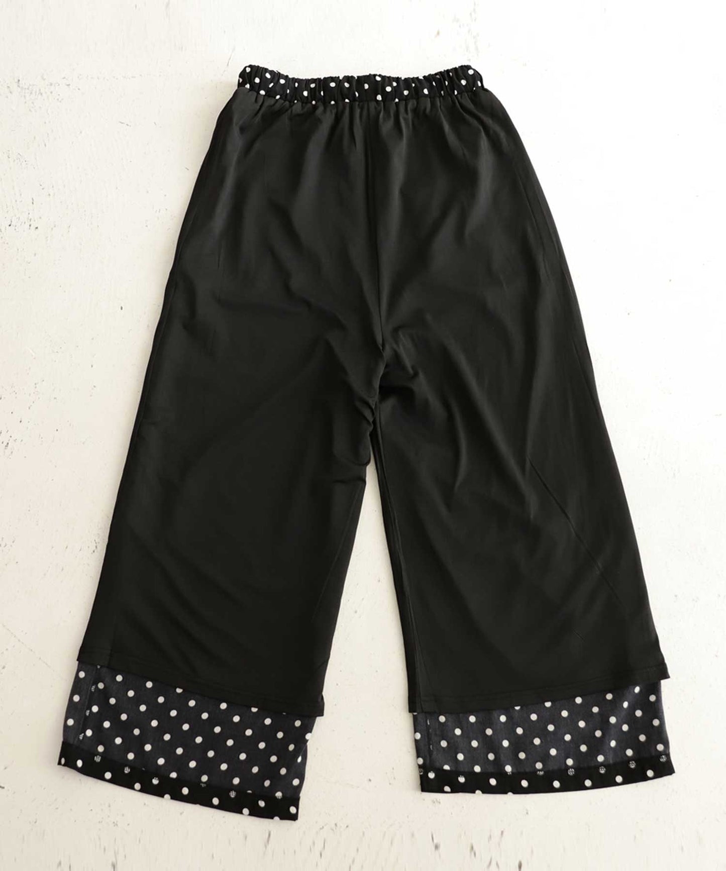 Dot pattern wide pants Ladies