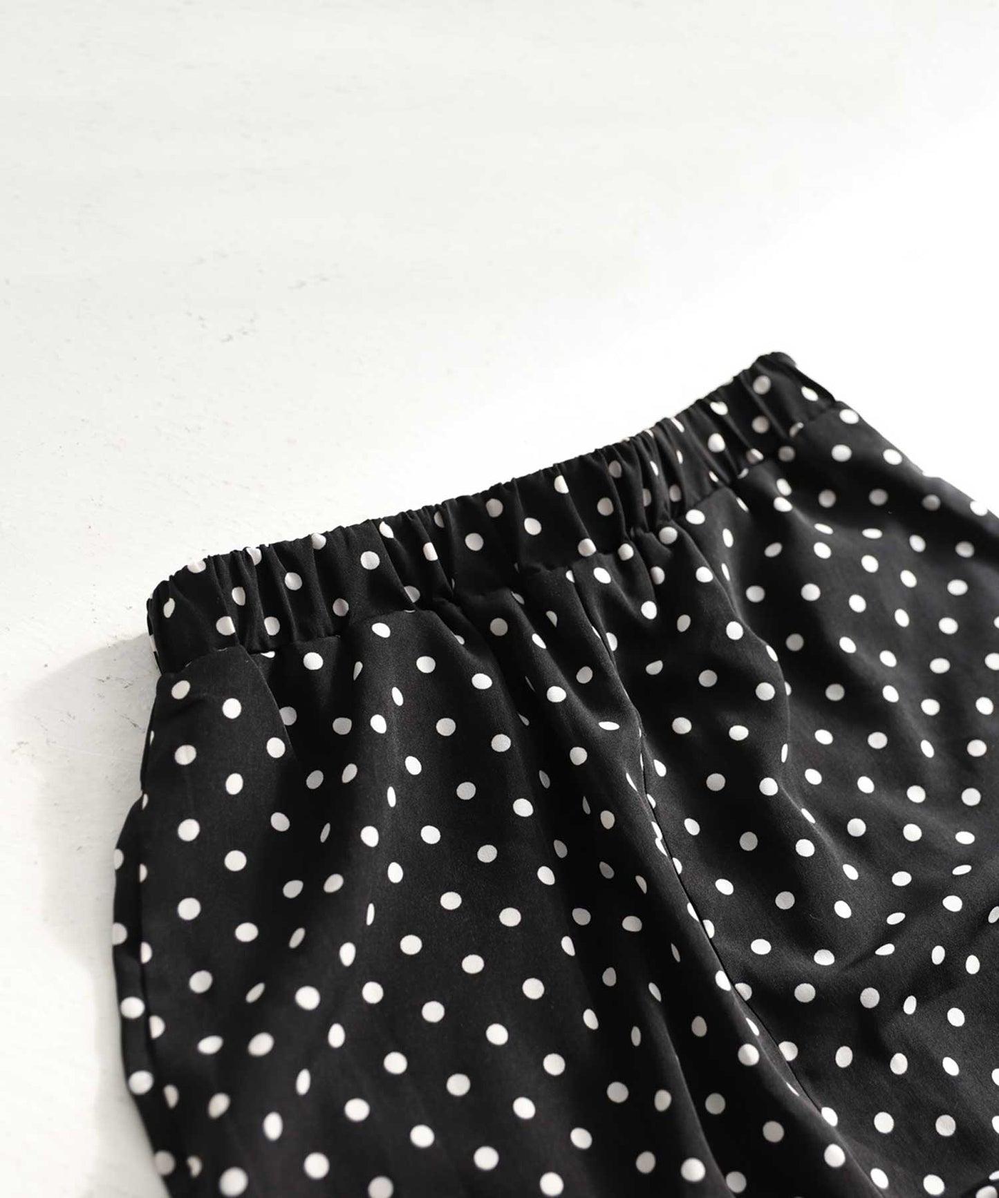 Dot pattern wide pants Ladies