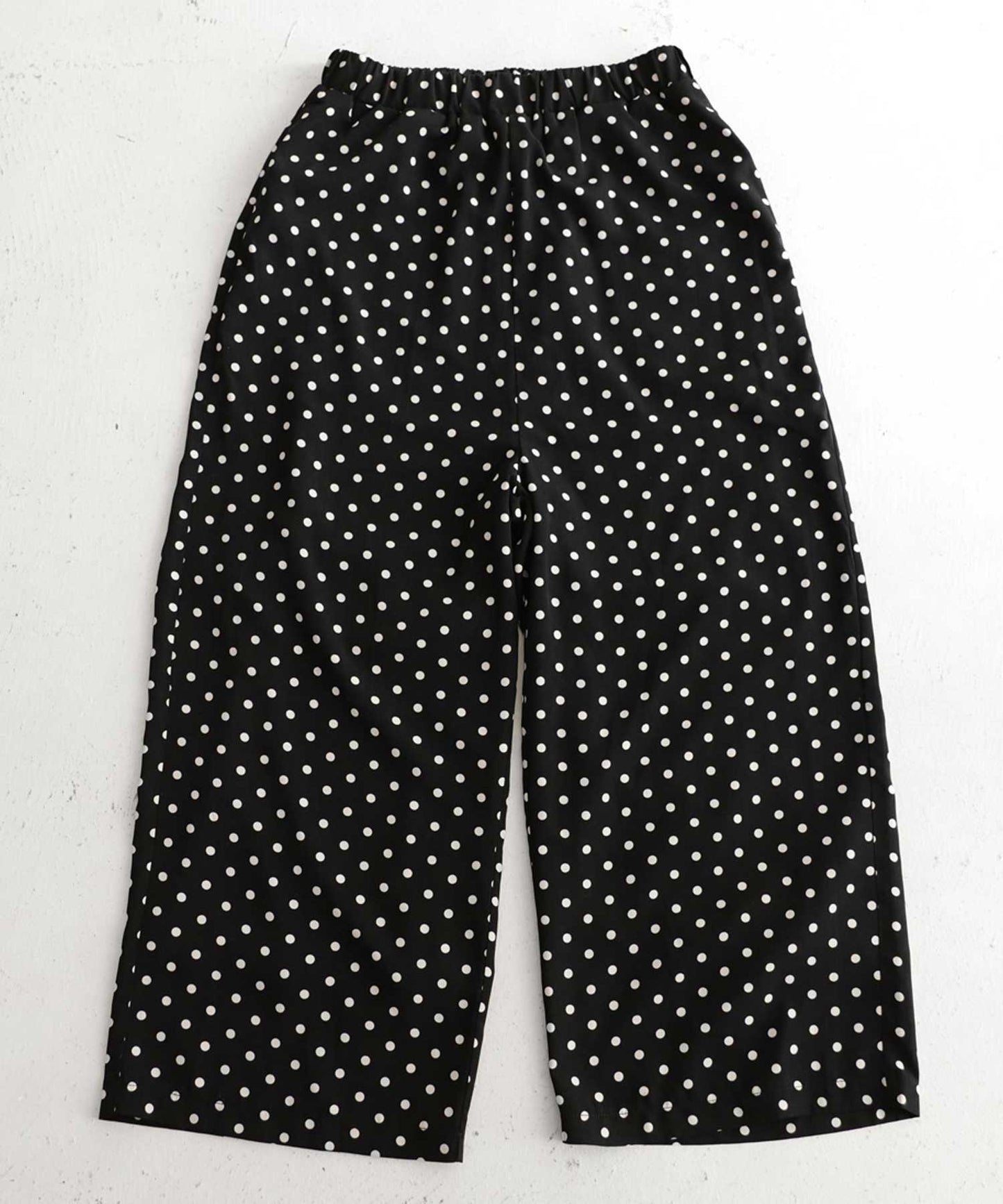 Dot pattern wide pants Ladies