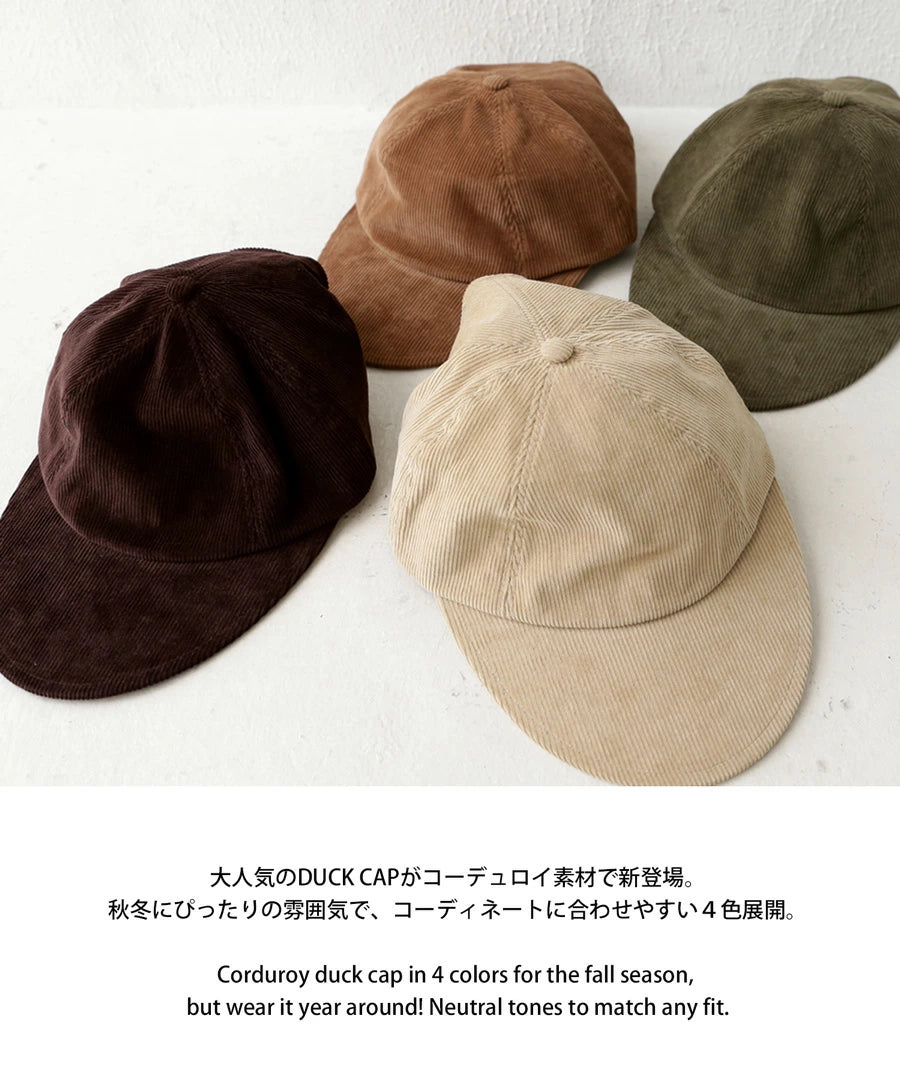 SEAVEN DUCK CAP Corduroy Duck Cap