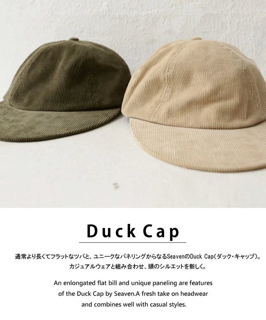 SEAVEN DUCK CAP Corduroy Duck Cap