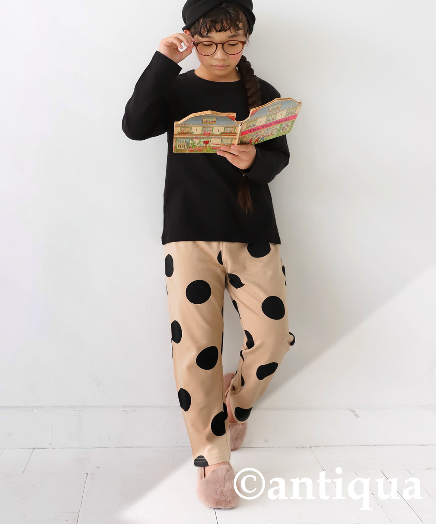 100%cotton dot pattern room wear Kids