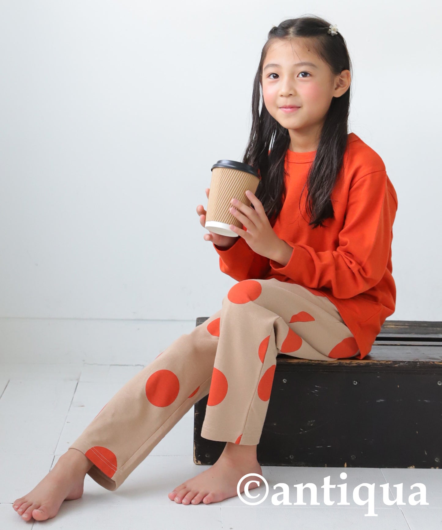 100%cotton dot pattern room wear Kids